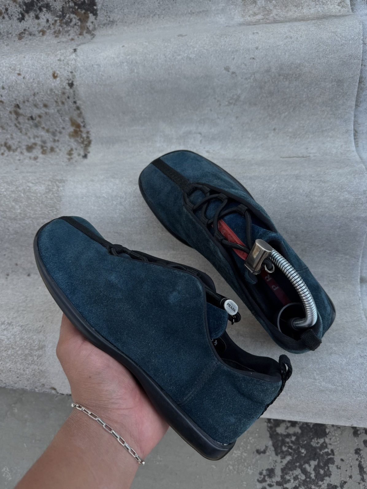 Prada Prada 1999 Suede Sneakers Size US 5.5 / IT 35.5 - 1 Thumbnail
