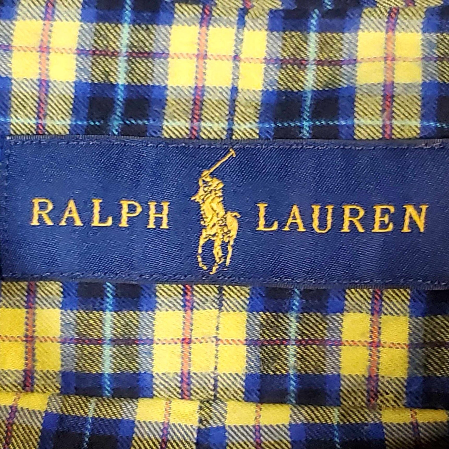 Polo Ralph Lauren Polo Ralph Lauren Shirt Mens XL Button Up Long Sleeve Yellow Plaid Size US XL / EU 56 / 4 - 2 Thumbnail