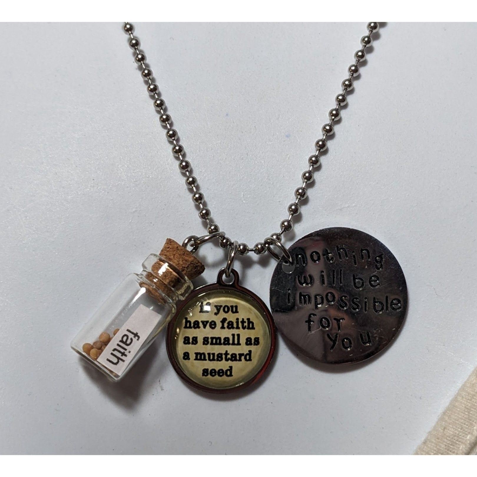 Other Religious Faith Mustard Seed Charm Necklace Size ONE SIZE - 4 Thumbnail