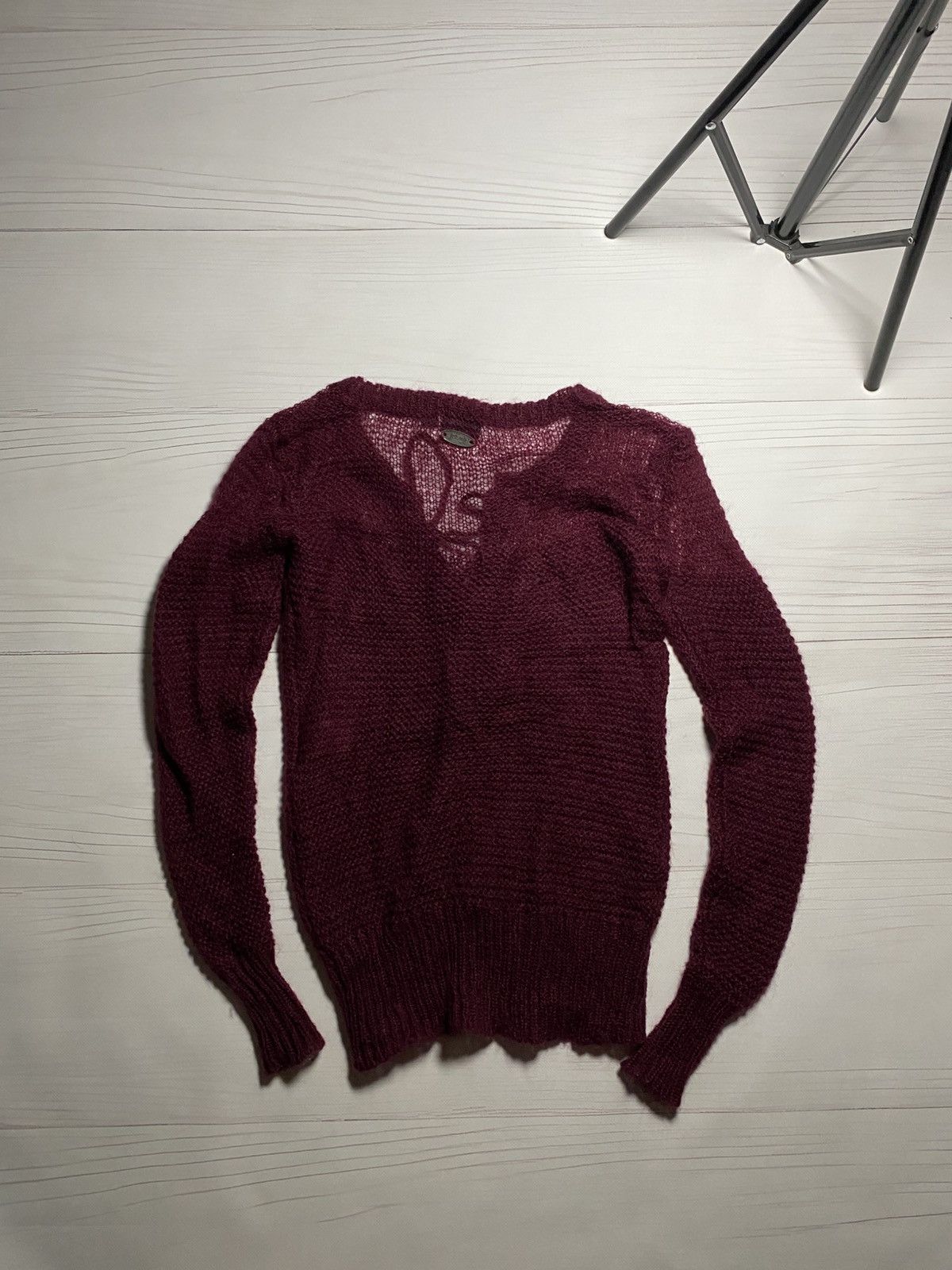 Just Cavalli Just Cavalli mohair blend lace-up knit sweater Size S / US 4 / IT 40 - 2 Thumbnail