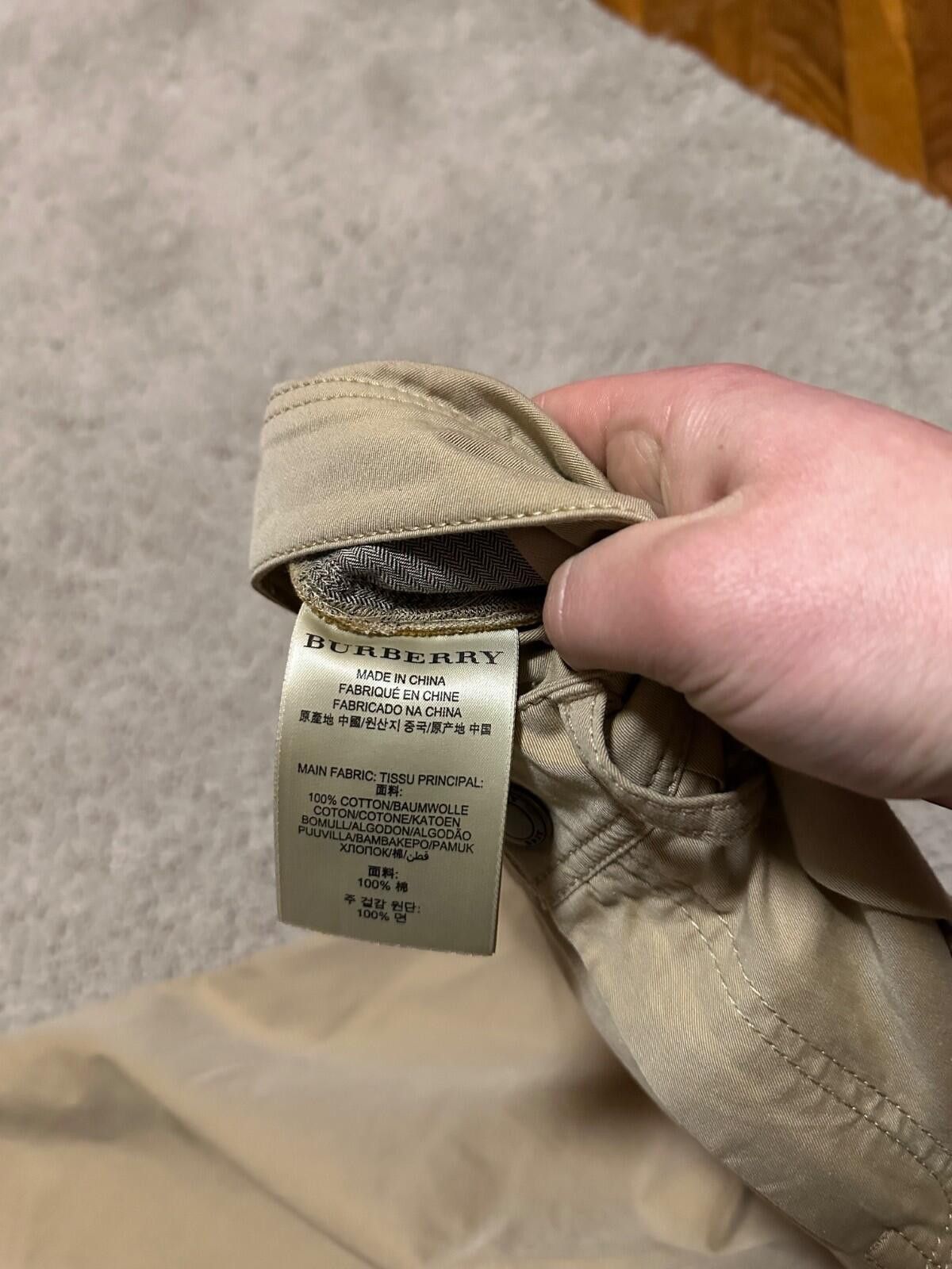Burberry Burberry Brit Beige Cotton Pants Women’s Size IT 40 Size 40" / US 18 - 7 Thumbnail
