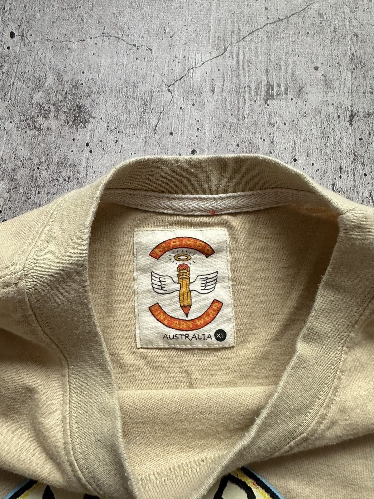 Mambo 1996 Mambo Australian Jesus At The Football Vintage Tee Size US XL / EU 56 / 4 - 11 Thumbnail