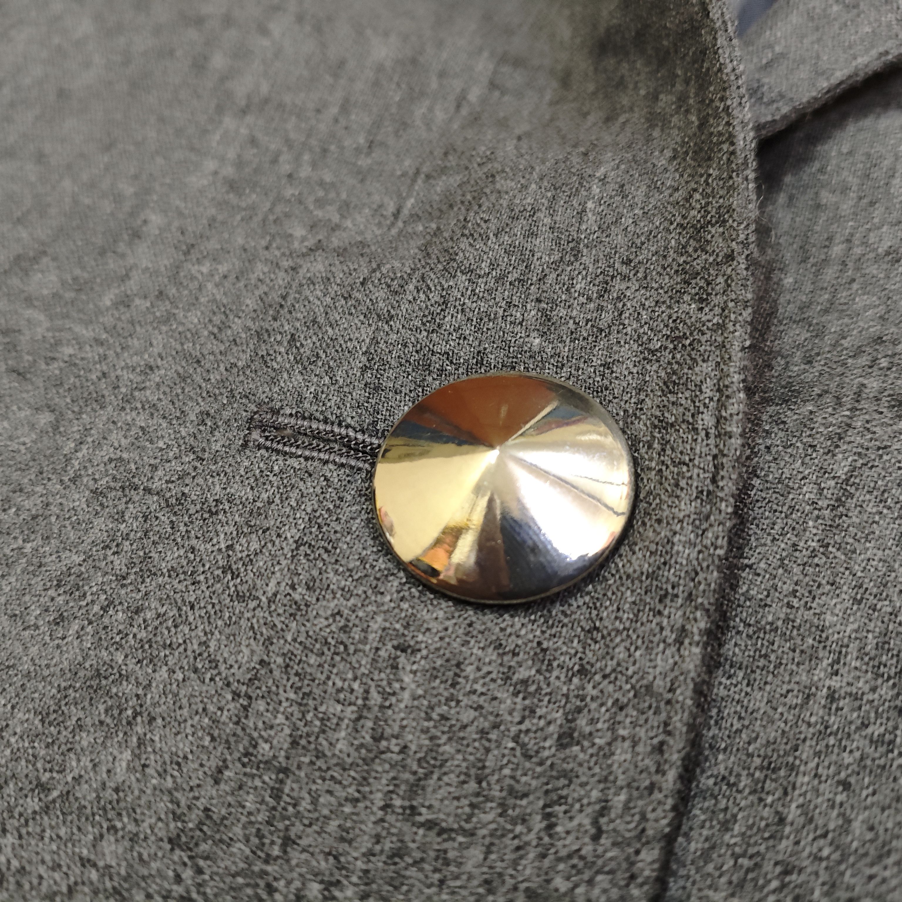Paco Rabanne PACO RABANNE Gray Crop Jacket Size L / US 10 / IT 46 - 13 Thumbnail