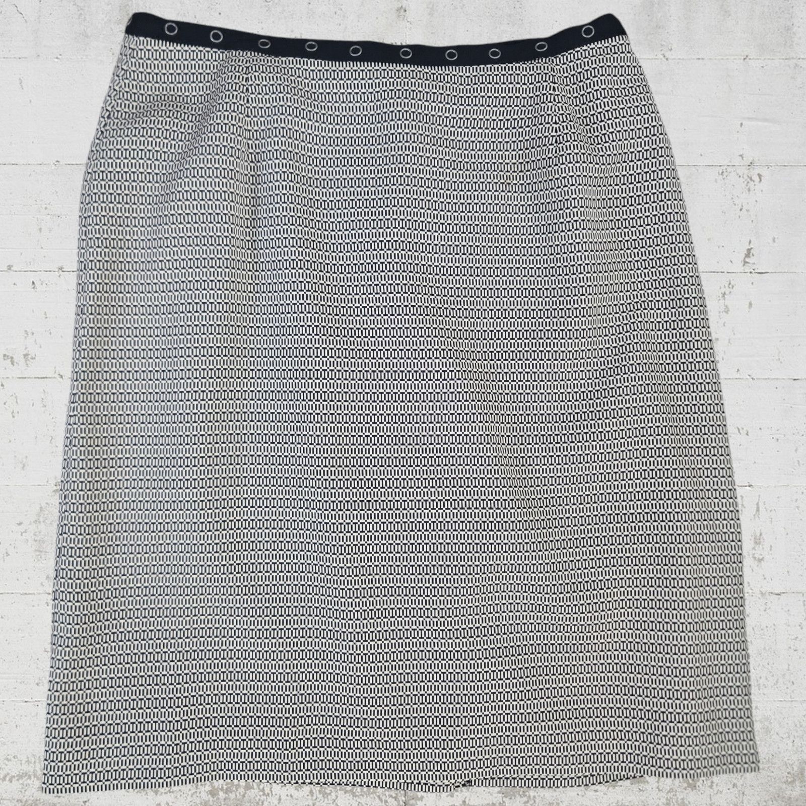 Vintage Vintage Chain Link Knee Length Skirt Size 12 Size 34" / US 12 / IT 48 - 2 Thumbnail