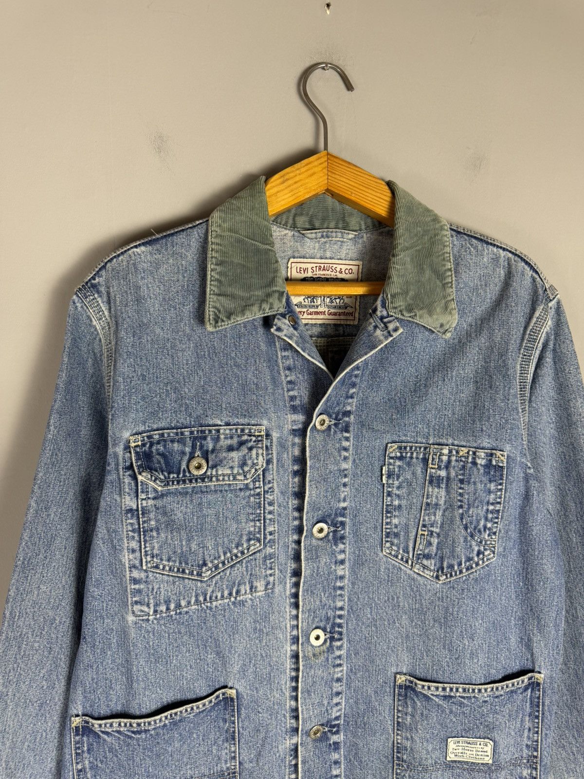 Levi's Vintage Clothing Vintage 90s LEVIS Denim jacket Size US L / EU 52-54 / 3 - 2 Thumbnail