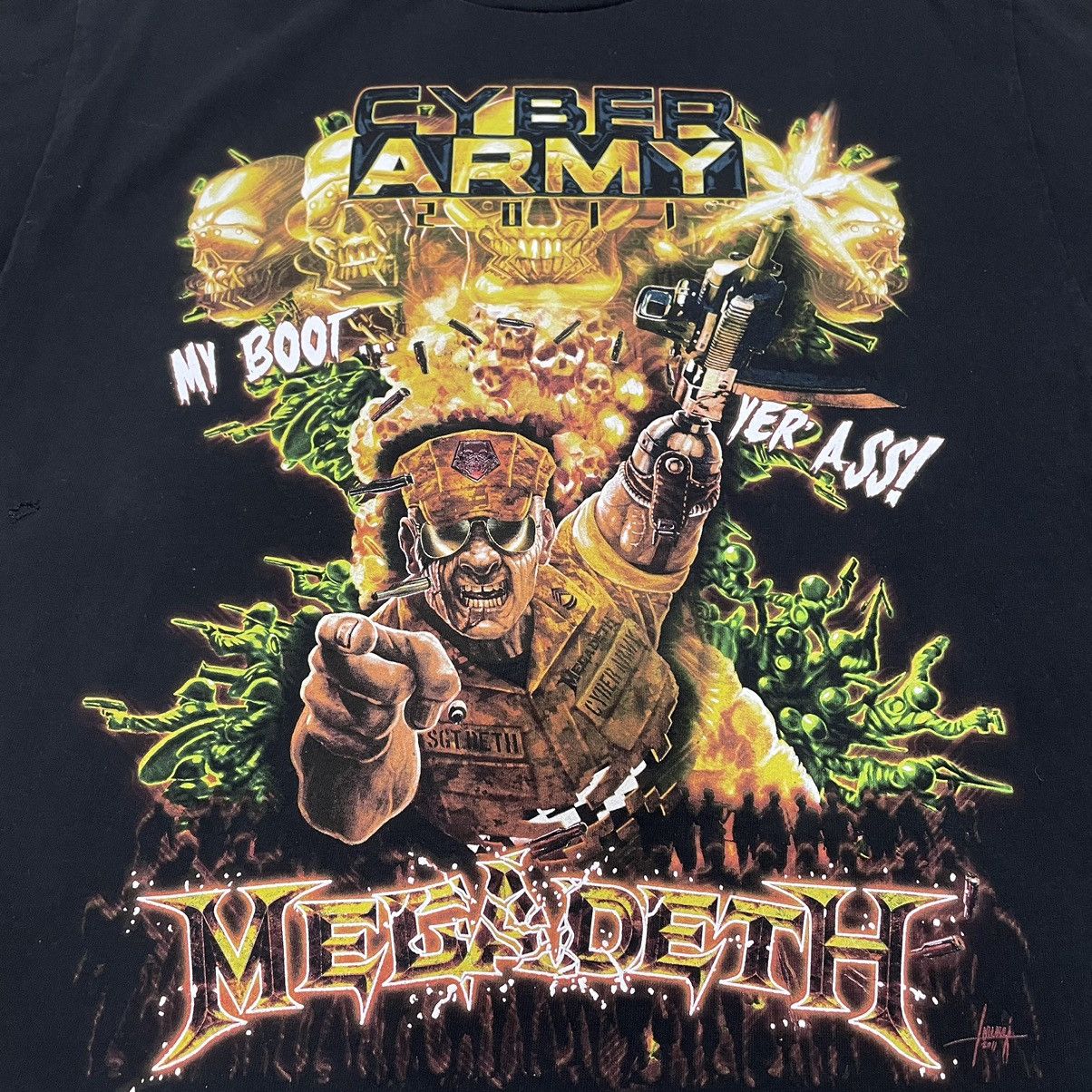 Band Tees Vintage Megadeth Cyber Army Thrashed Size US L / EU 52-54 / 3 - 5 Thumbnail