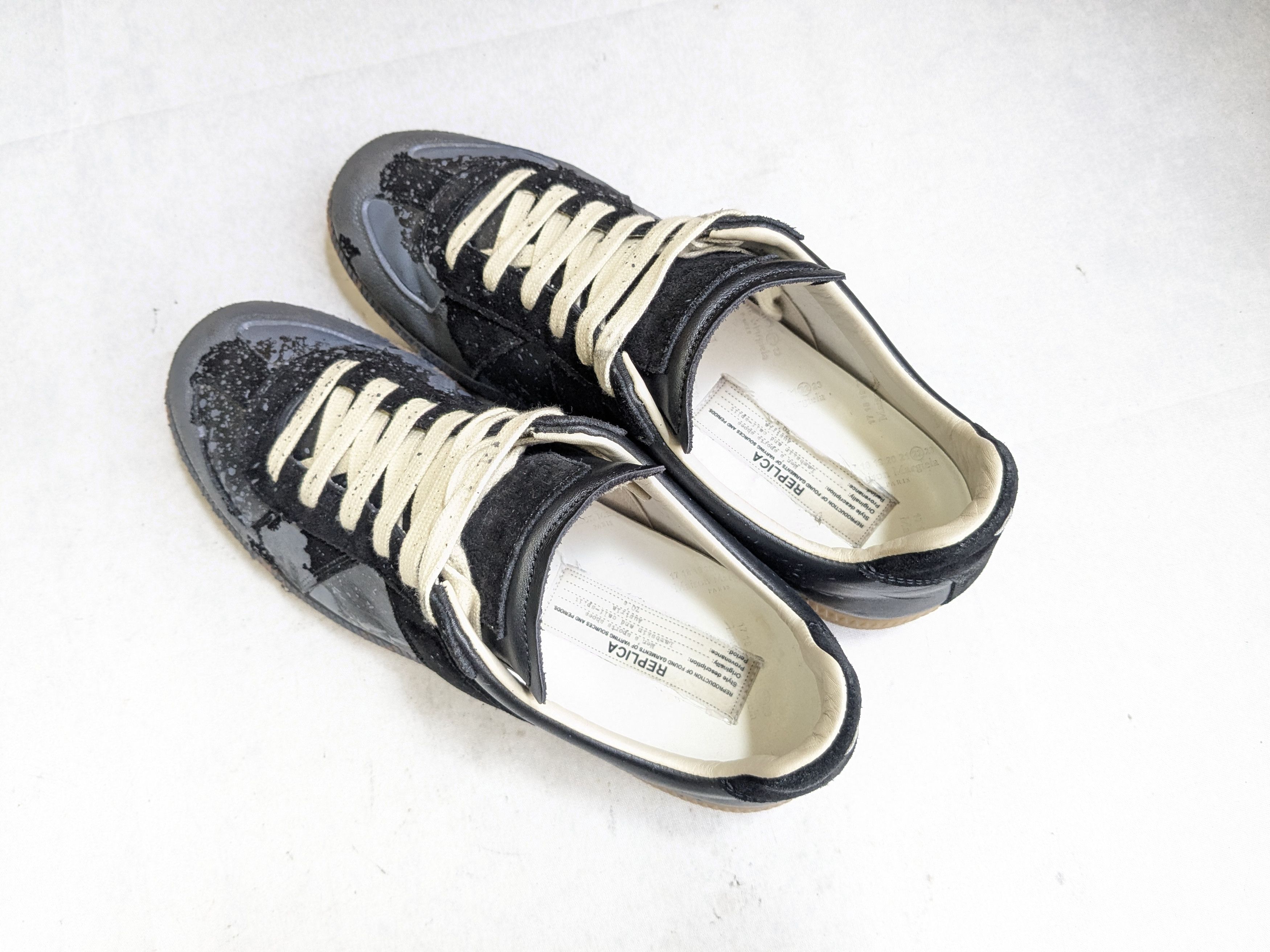 Maison Margiela Maison Margielas Replica GAT Black Gray 9 42 Low Tops Gum Size US 9 / EU 42 - 17 Thumbnail