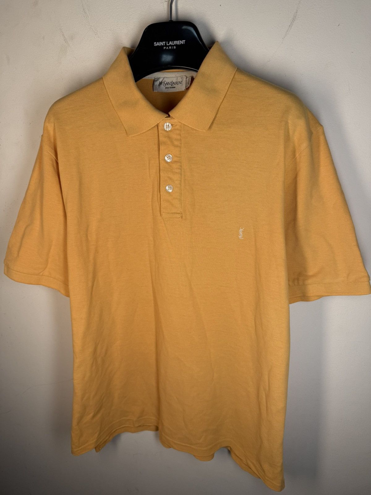 Yves Saint Laurent Peach YSL Polo Shirt Orange YSL Shirt Summer YSL Tee Size US L / EU 52-54 / 3 - 16 Thumbnail