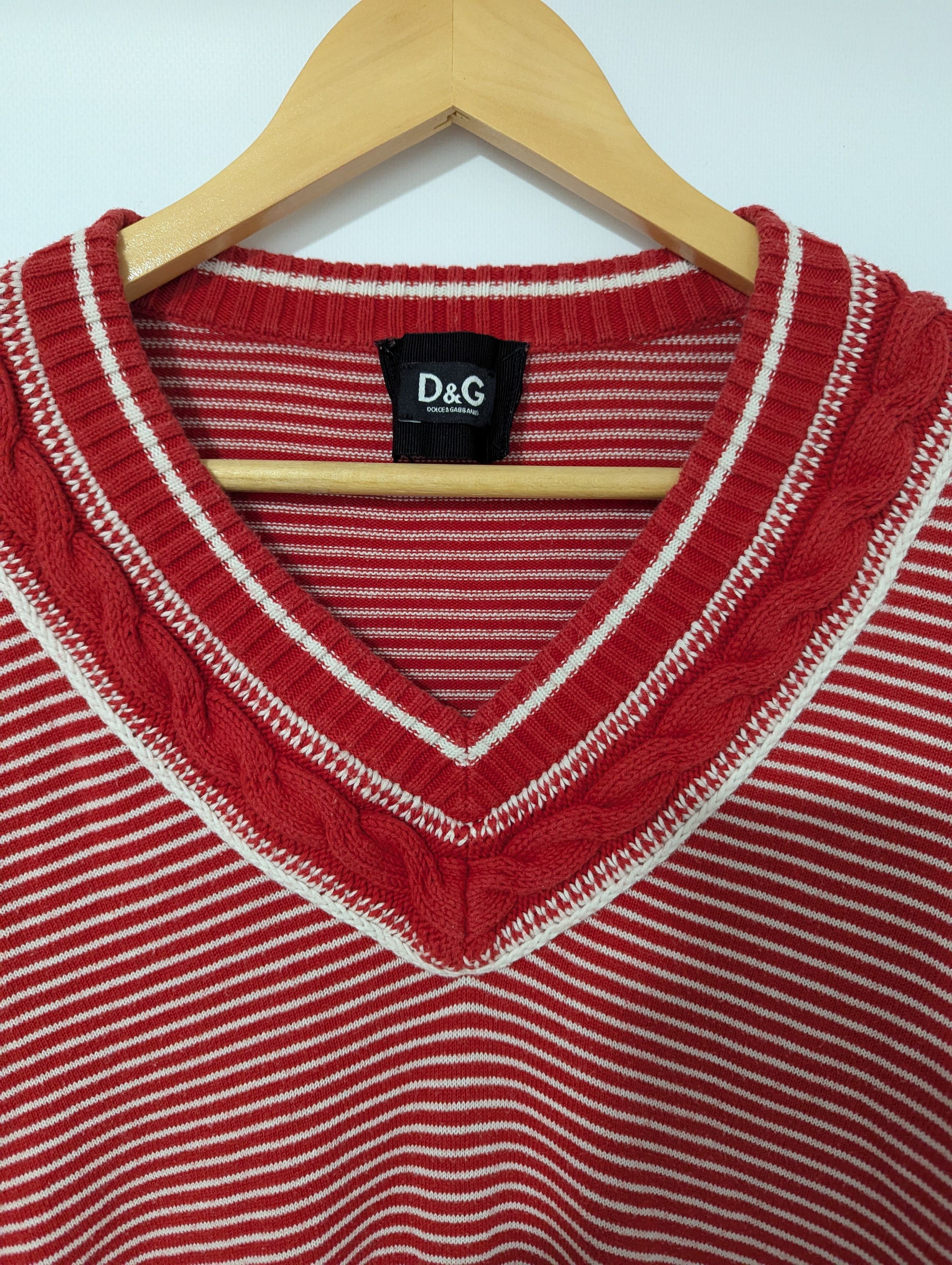 Dolce & Gabbana × Vintage D&G Dolce & Gabbana Vintage Stripped Woman's Knit Sweater Size L / US 10 / IT 46 - 3 Thumbnail