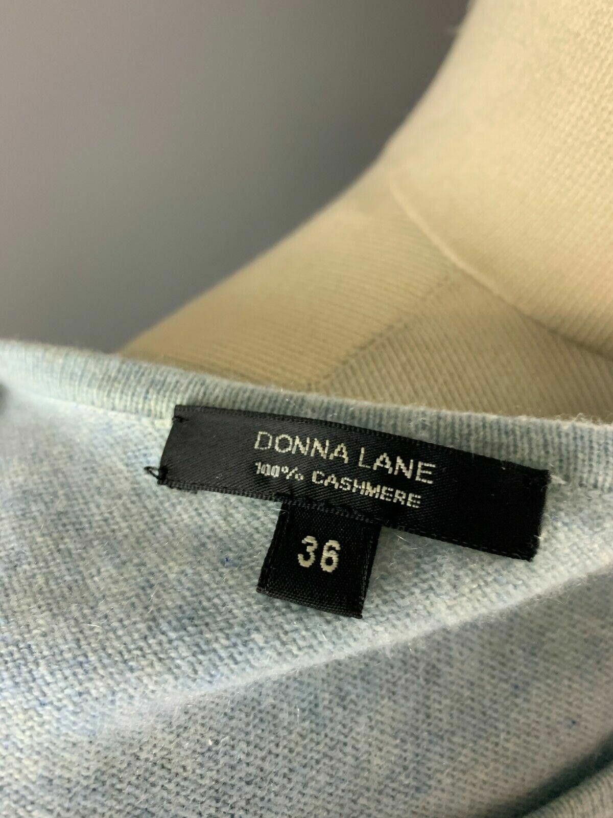 Designer Donna Lane Blue Cashmere Sweater + Top T-Shirt Size 36 Size M / US 6-8 / IT 42-44 - 11 Thumbnail