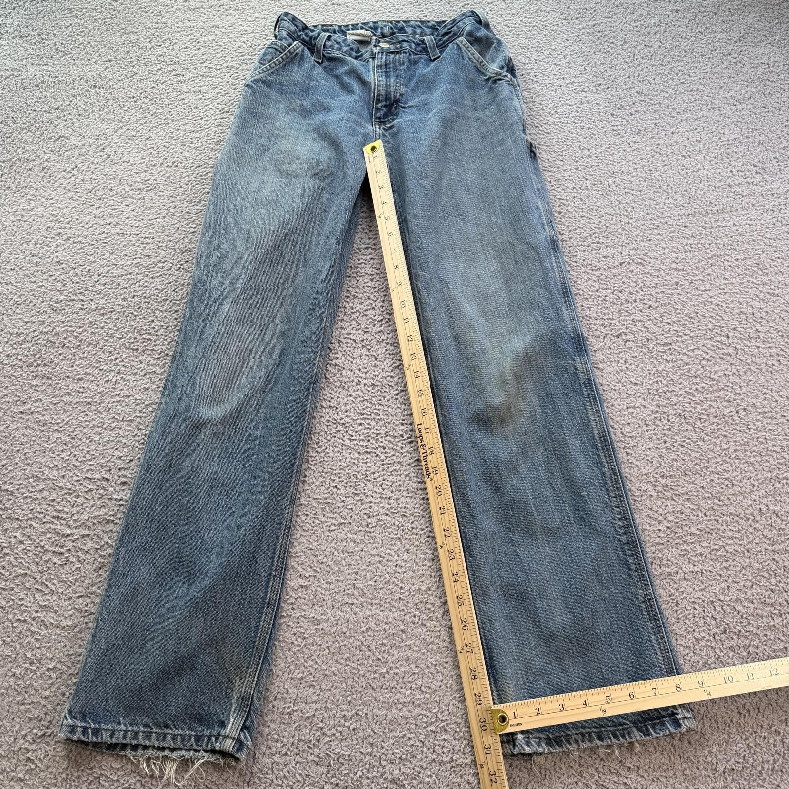 Carhartt Vintage Carhartt Carpenter Jeans Womens 2x32 Y2K Faded Work Size 26" / US 2 / IT 38 - 4 Thumbnail