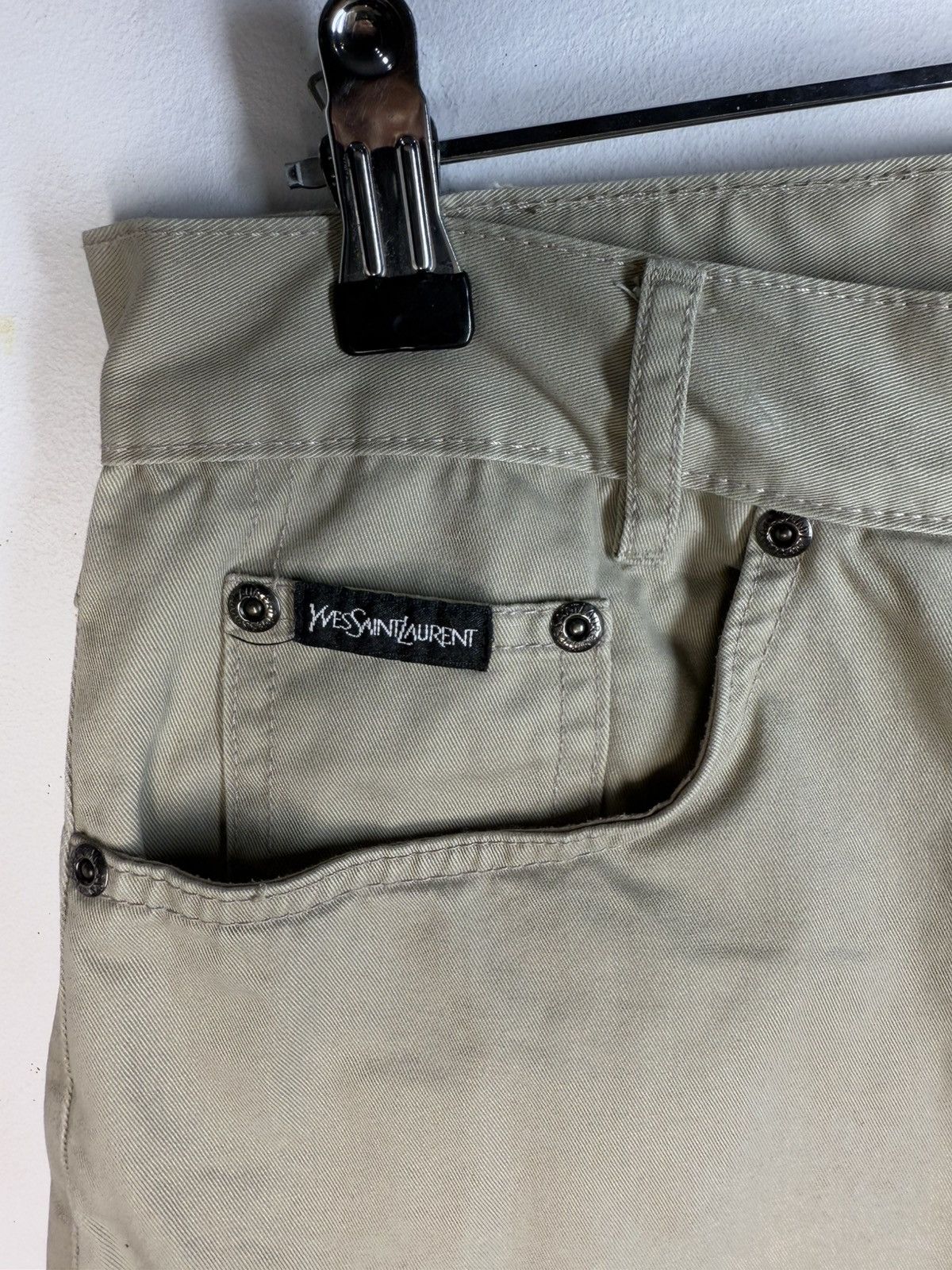 Yves Saint Laurent Beige 34x30 YSL Jeans Cotton Pants Size US 34 / EU 50 - 7 Thumbnail