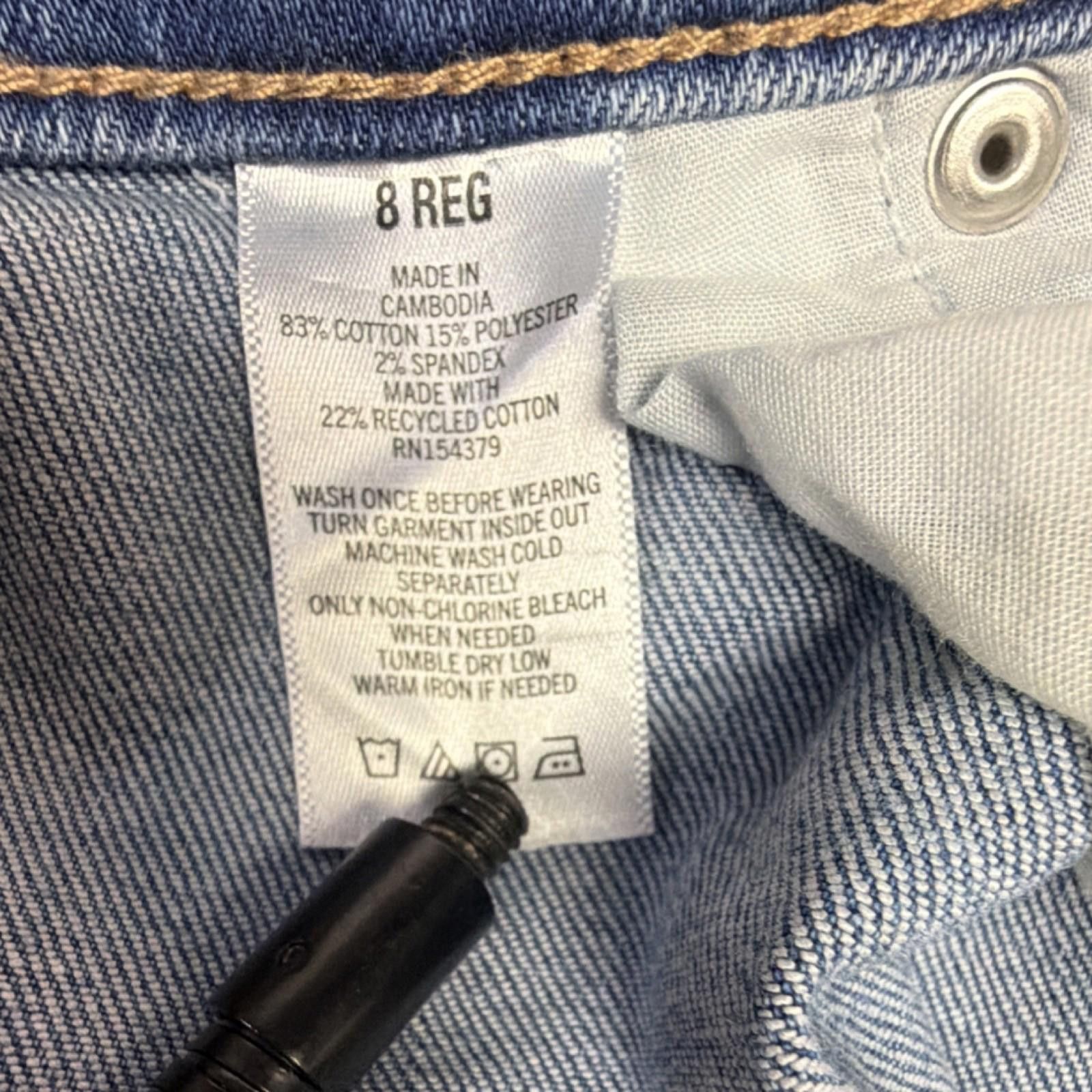 Aeropostale Aéropostale Mid Rise Flare Light Denim Jeans Stretch size 8 Size 30" / US 8 / IT 44 - 4 Thumbnail