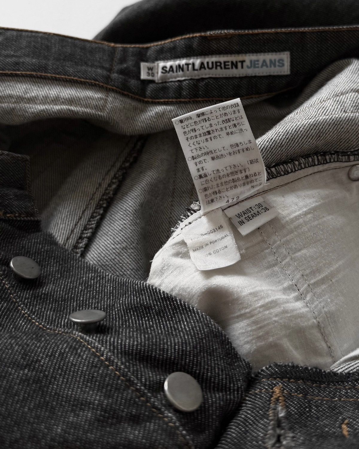 Saint Laurent Paris VINTAGE SAINT LAURENT JEANS Size US 30 / EU 46 - 12 Thumbnail