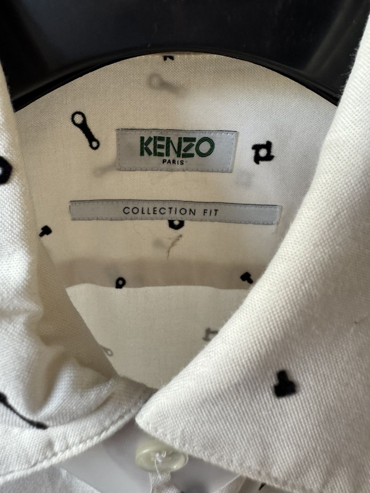 Kenzo Kenzo Runway Sample Logo Embroidered Buttondown Size US S / EU 44-46 / 1 - 3 Thumbnail