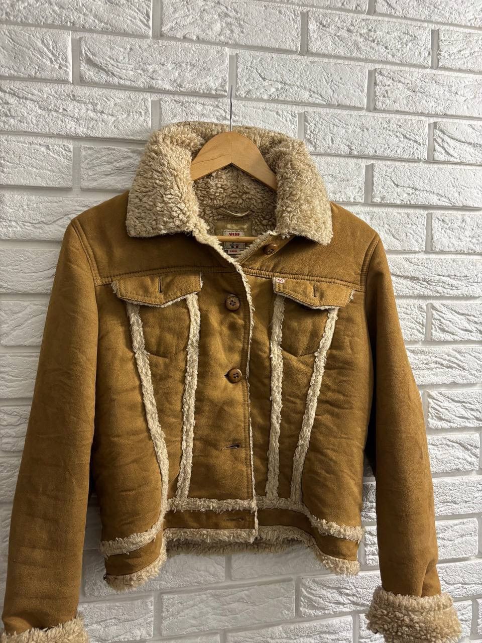 Miss Sixty Miss Sixty vintage Y2K faux fur washed Sherpa jacket Size L / US 10 / IT 46 - 7 Thumbnail