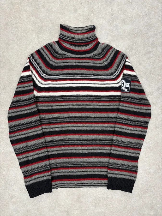 Dolce & Gabbana AW2006 Dolce & Gabbana Multi-Color Striped Wool Turtleneck Sweater Size US S / EU 44-46 / 1 - 1 Thumbnail