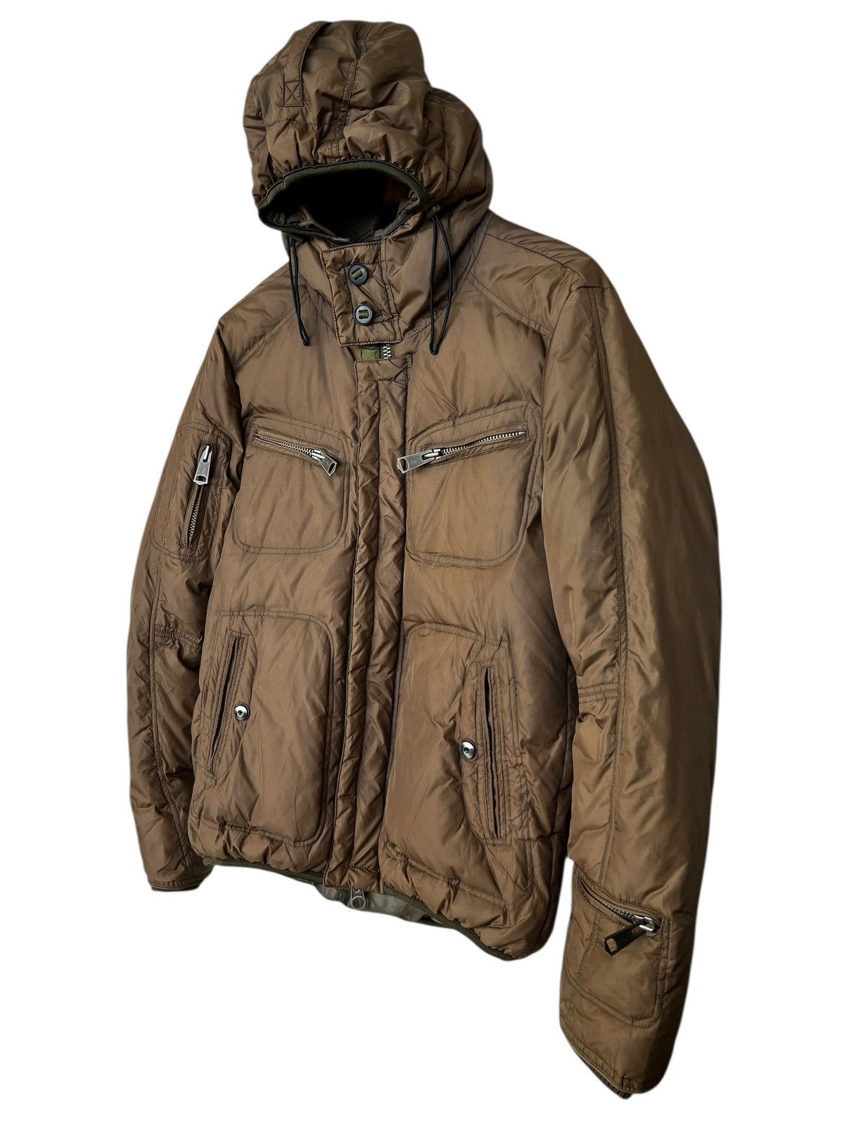 NANO universe Nano Universe Japan Brown Puffer Jacket Hoodie Size US M / EU 48-50 / 2 - 3 Thumbnail