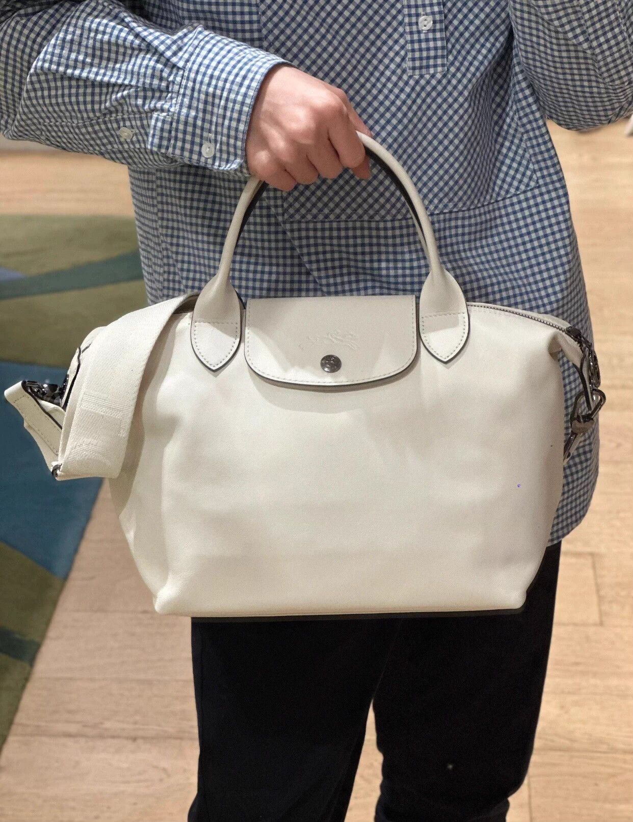 Longchamp Longchamp Le Pliage Xtra ivory crossbody shoulder bag Size ONE SIZE - 2 Thumbnail