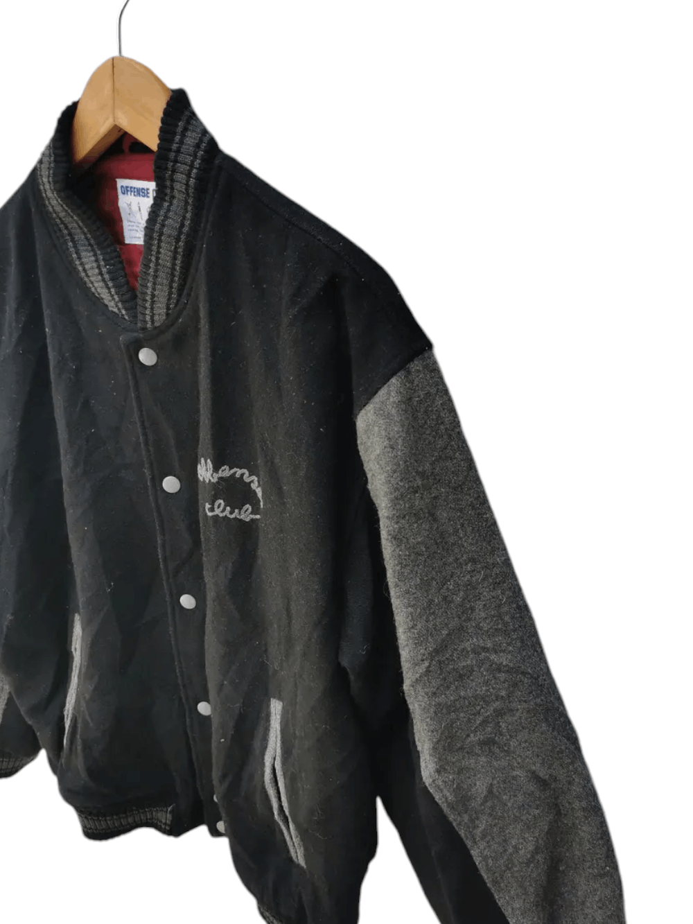 Japanese Brand × Vintage Vintage Offense Club Varsity Jacket Size US XL / EU 56 / 4 - 3 Thumbnail