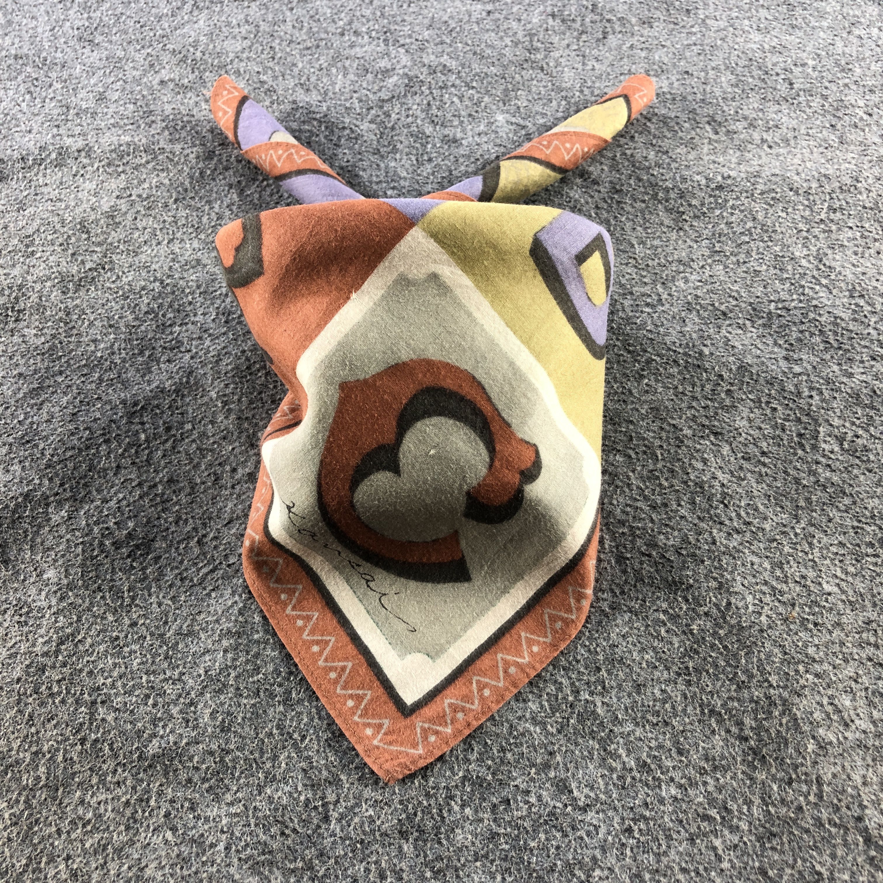 Kansai Yamamoto × Vintage Kansai Handkerchief Neckerchief Bandana H2489 Size ONE SIZE - 2 Thumbnail