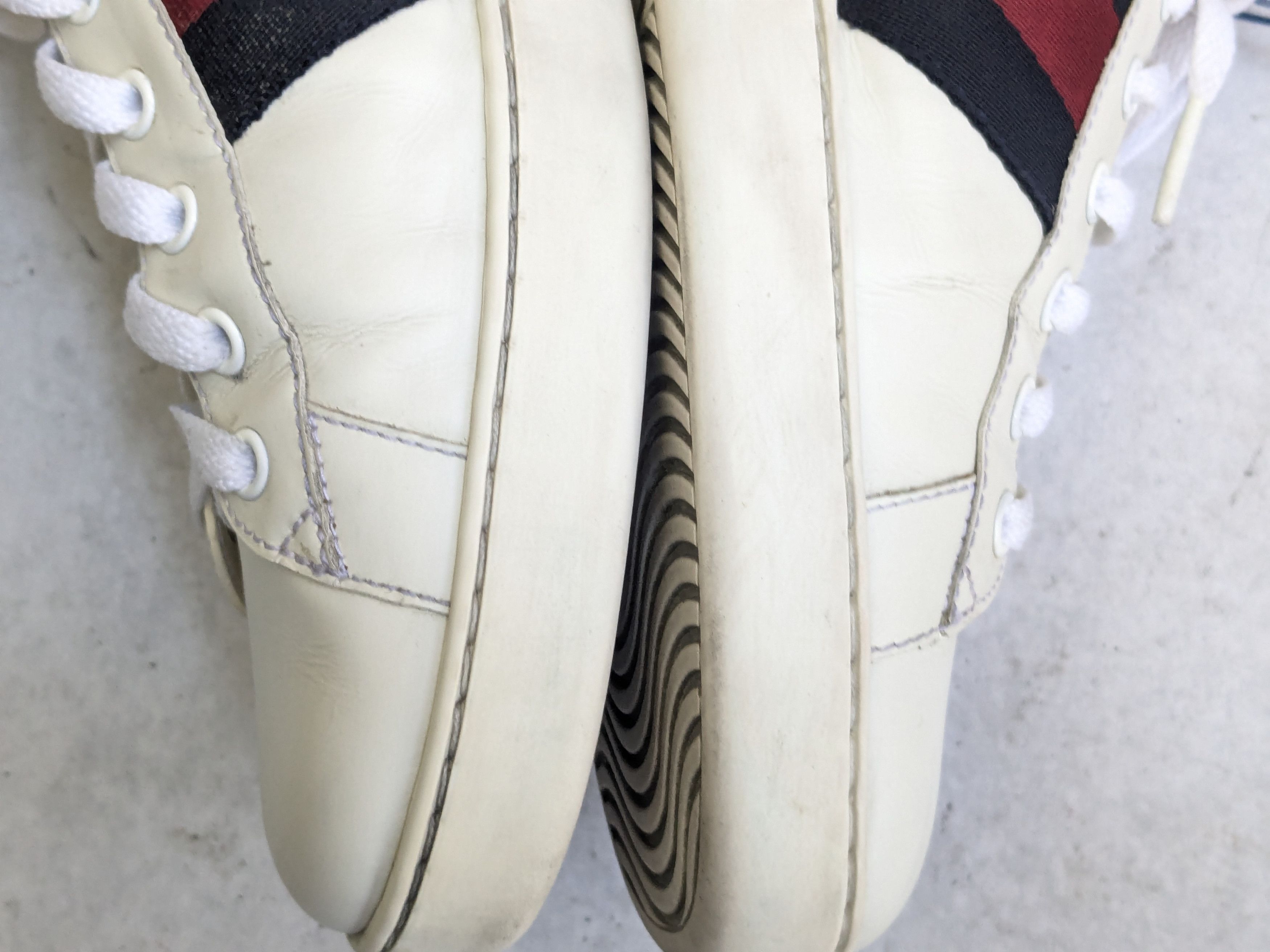 Gucci Gucci Ace Sneakers White 11.5 Low Tops Leather Size US 11.5 / EU 44-45 - 9 Thumbnail
