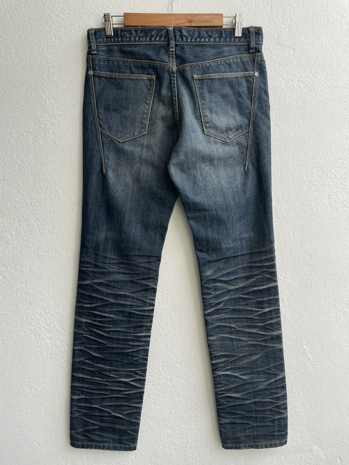 If Six Was Nine Vintage Semantic Design Japanese Clawmark Pattern Jeans Size US 32 / EU 48 - 6 Thumbnail
