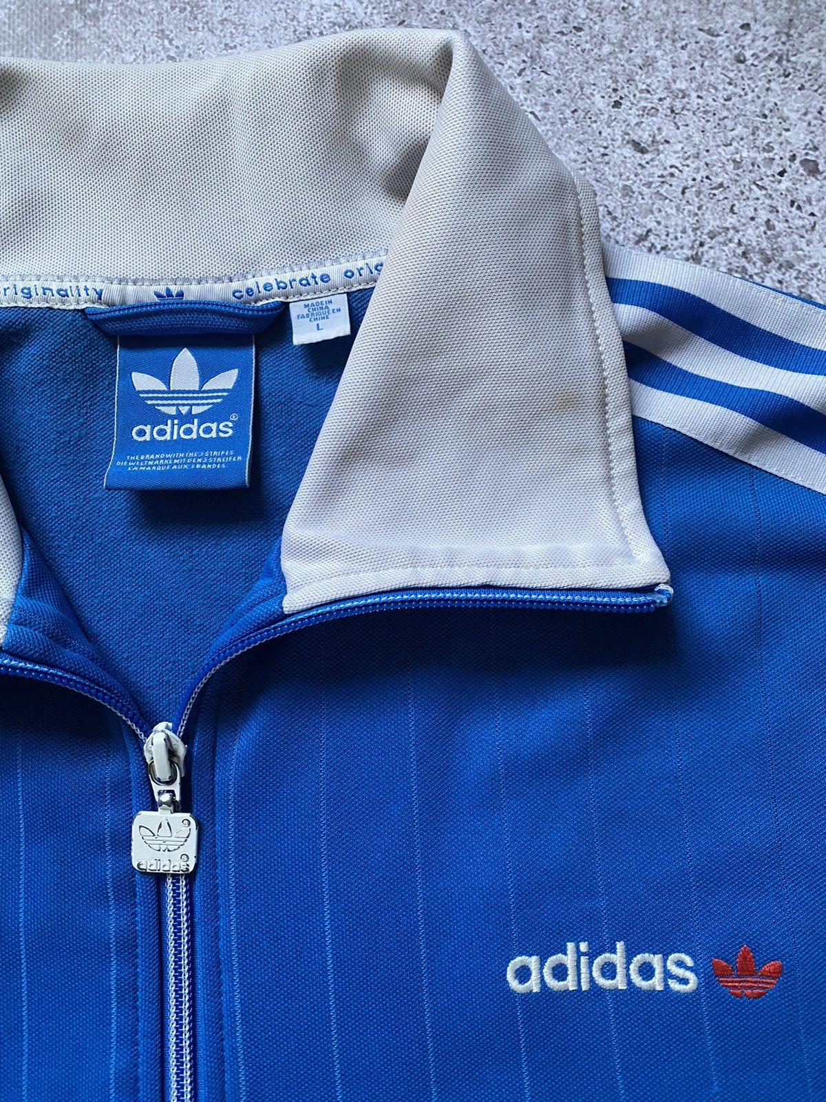 Adidas × Vintage Men’s Track Bomber Jacket Adidas Vintage Size L Blue Size US L / EU 52-54 / 3 - 3 Thumbnail