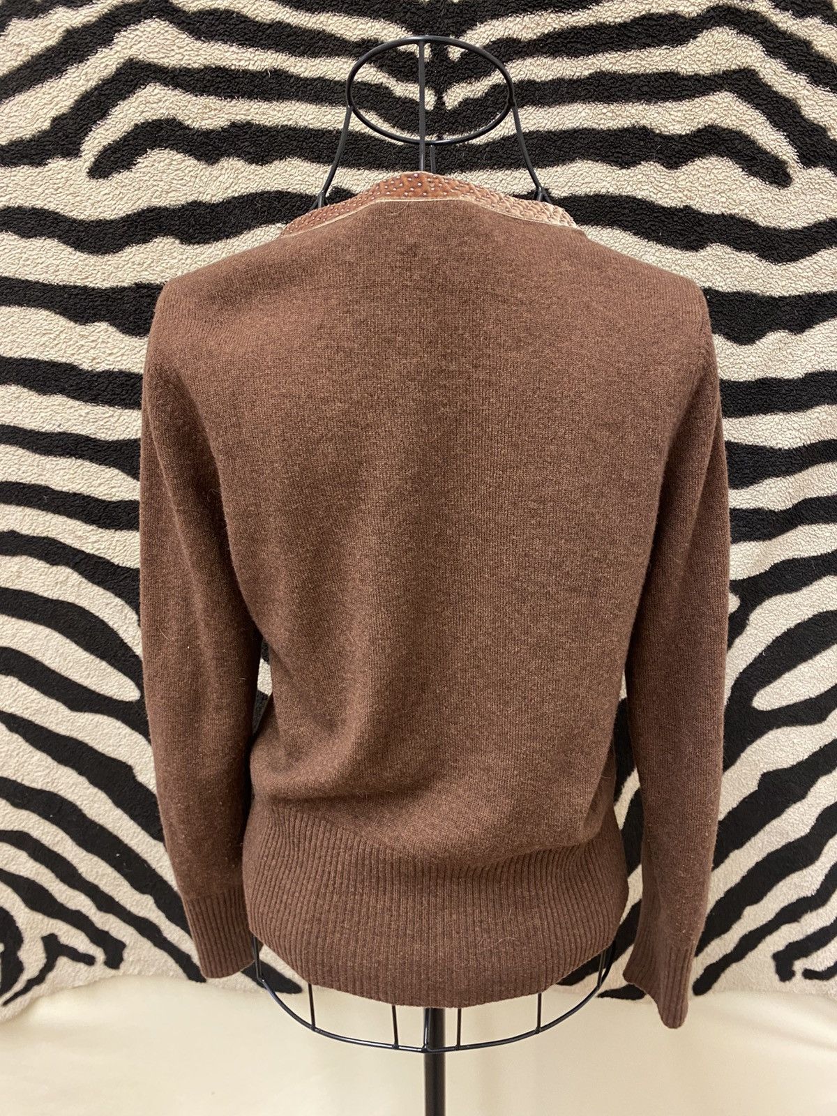 Vintage Dark brown vintage cardigan Size S / US 4 / IT 40 - 5 Thumbnail