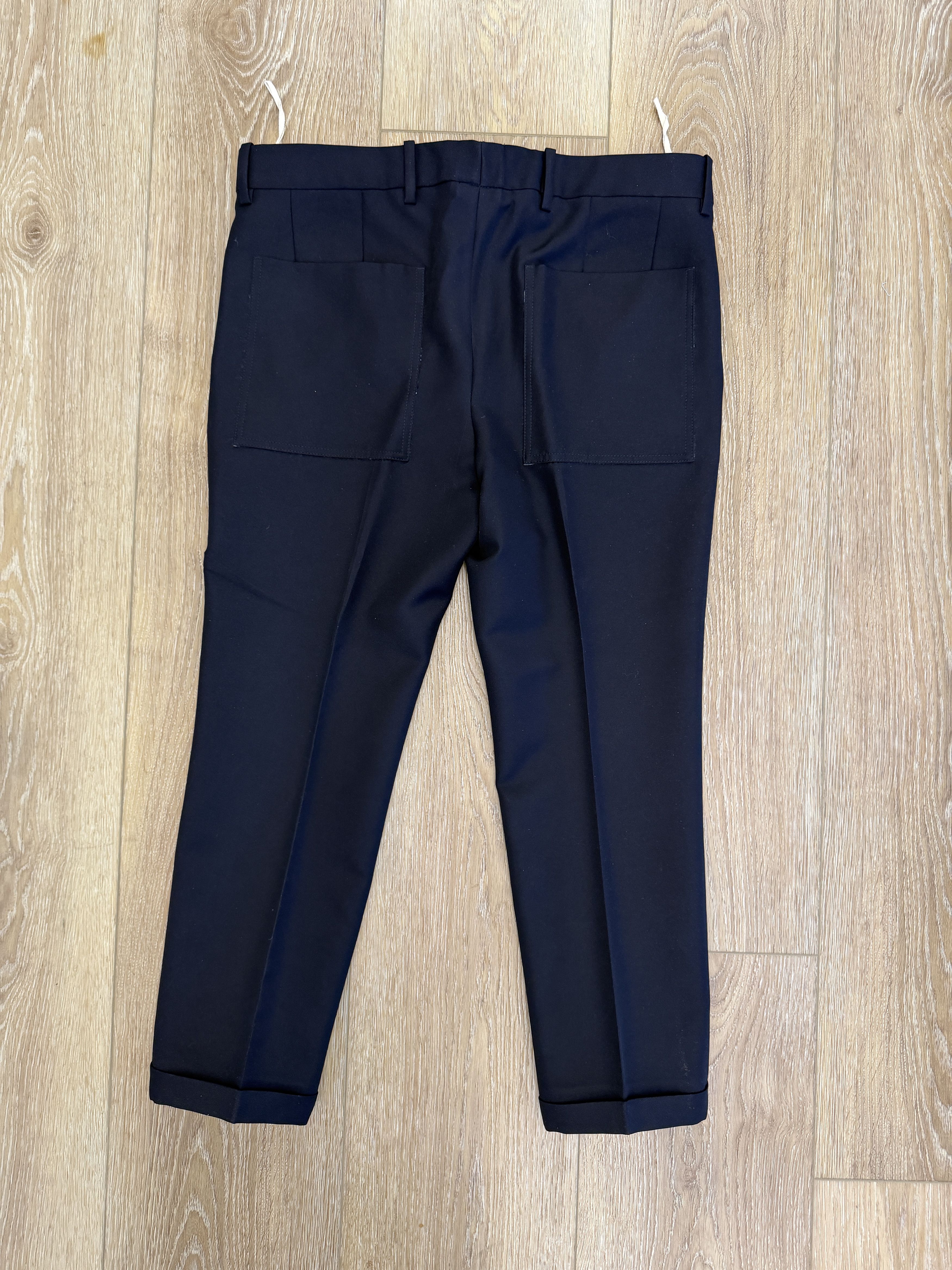 Marni Marni Navy Gabardine Cropped Trousers Size US 32 / EU 48 - 6 Thumbnail