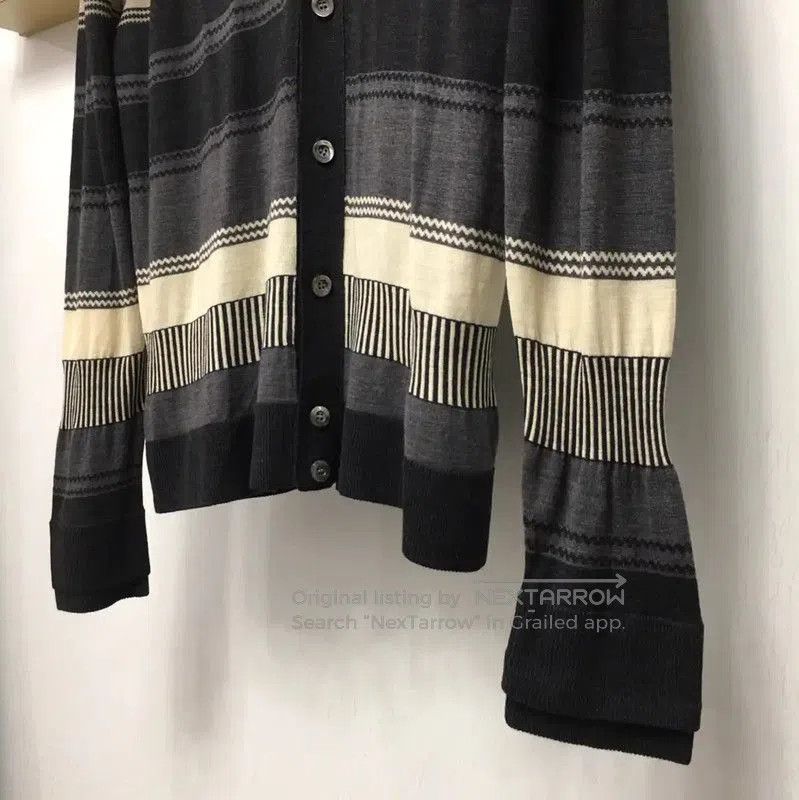 Neil Barrett Neil Barrett Striped Wool Cardigan for Men . Size US M / EU 48-50 / 2 - 2 Thumbnail