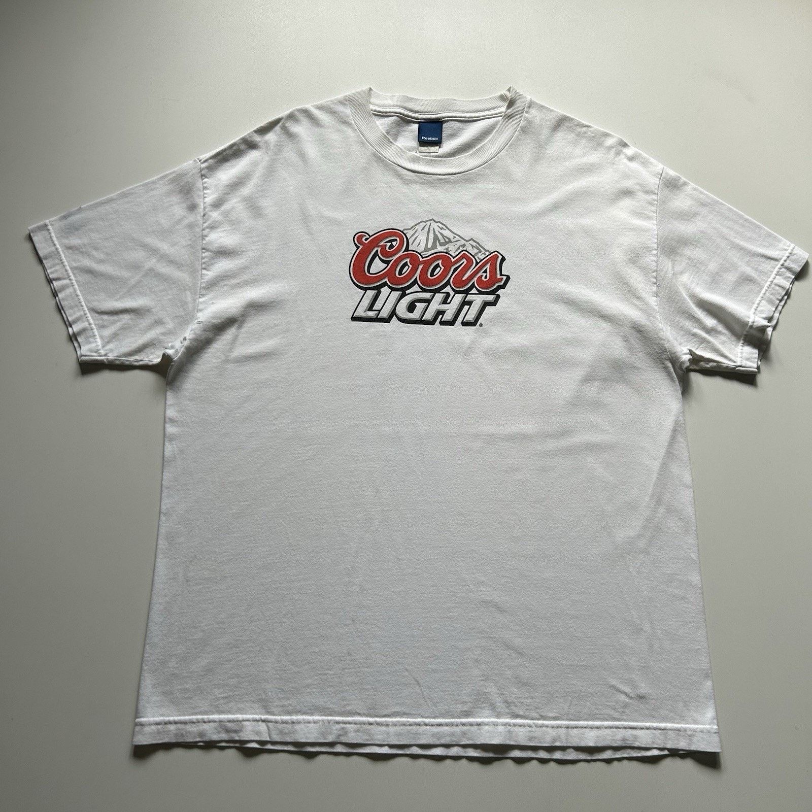 Vintage Coors Light Shirt XL Y2K Beer Promo Distressed Rare