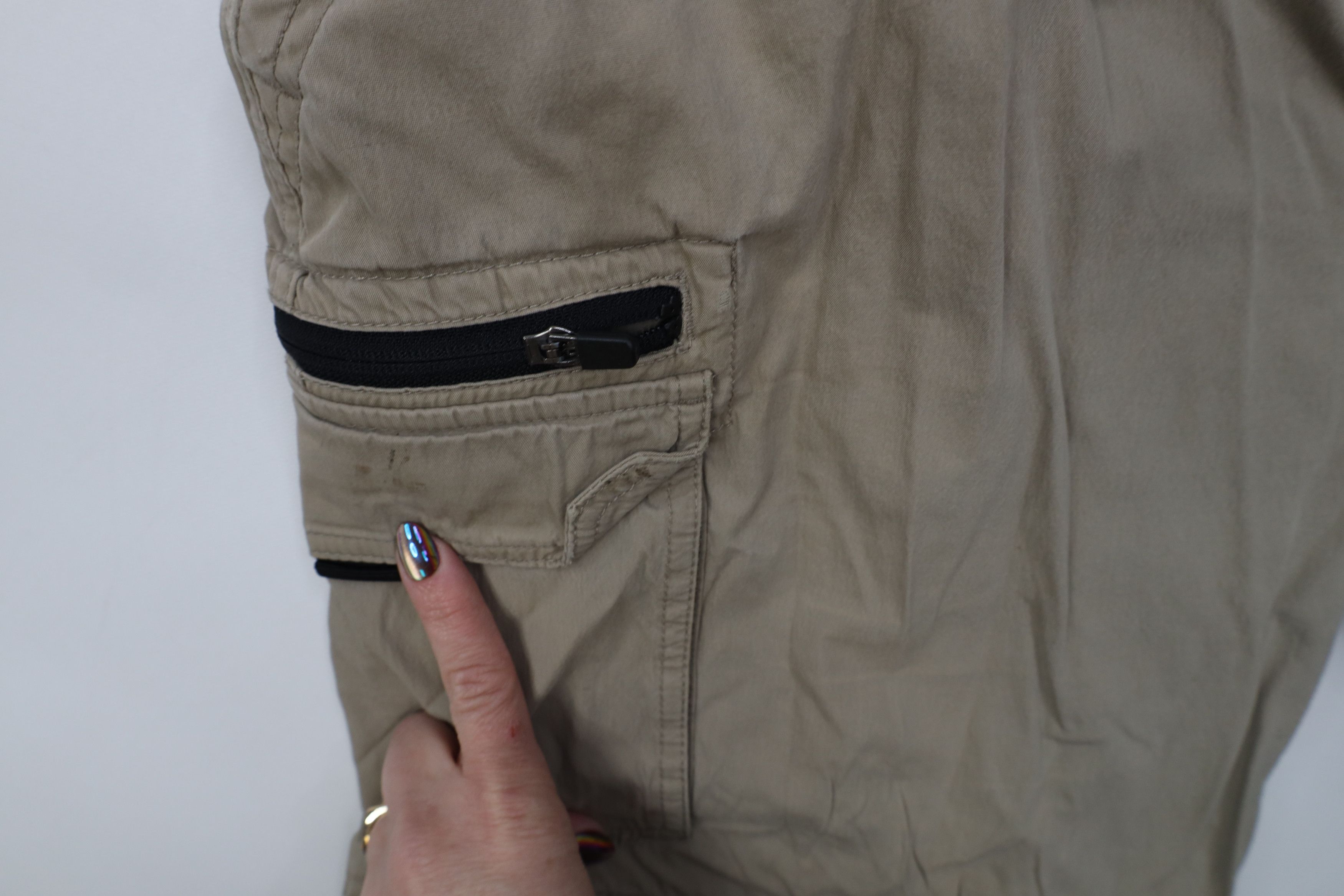 Vintage Vintage 90s Y2K Streetwear Belted Convertible Cargo Pants Size US 36 / EU 52 - 9 Thumbnail
