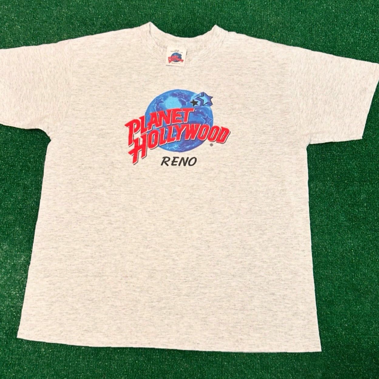 Planet Hollywood VINTAGE Planet Hollywood Shirt Mens Size L Gray Logo 90s Classic Logo VTG Size US L / EU 52-54 / 3 - 3 Thumbnail