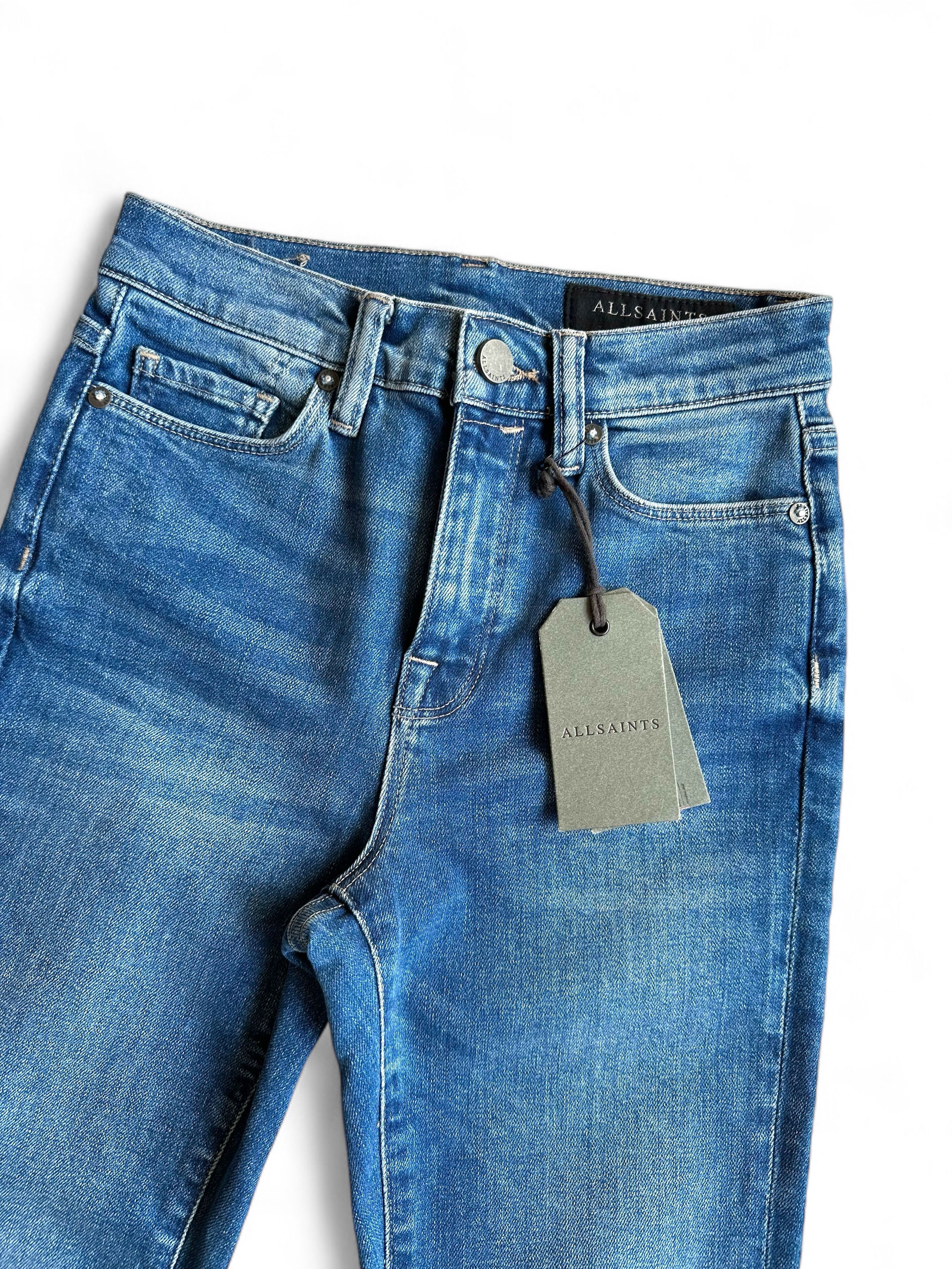 Allsaints Allsaints Blue Denim Skinny Jeans Size 25" / US 0 / IT 36 - 3 Thumbnail