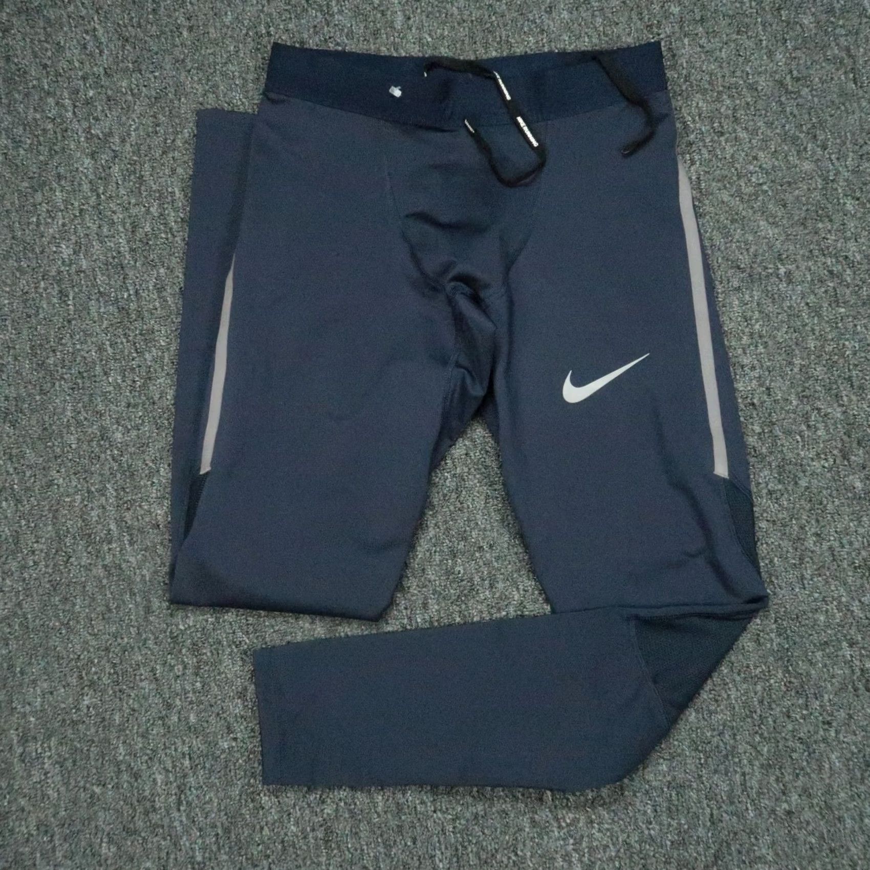 Nike Nike Dri-FIT Pants Mens Small Blue Power Tech Athletic Running 27in Inseam Track Pants with Pockets Zip Pocket Moisture Wicking Sportswear Men Size US 29 - 2 Thumbnail