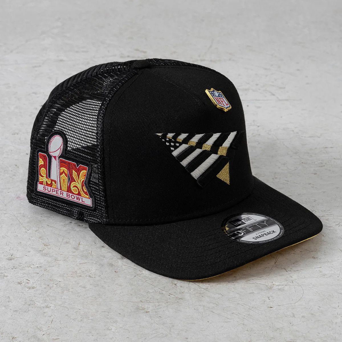 New Era × Paper Planes × ROC NATION Super Bowl LIX 9FIFTY A-Frame Snapback Trucker Hat Size ONE SIZE - 7 Thumbnail