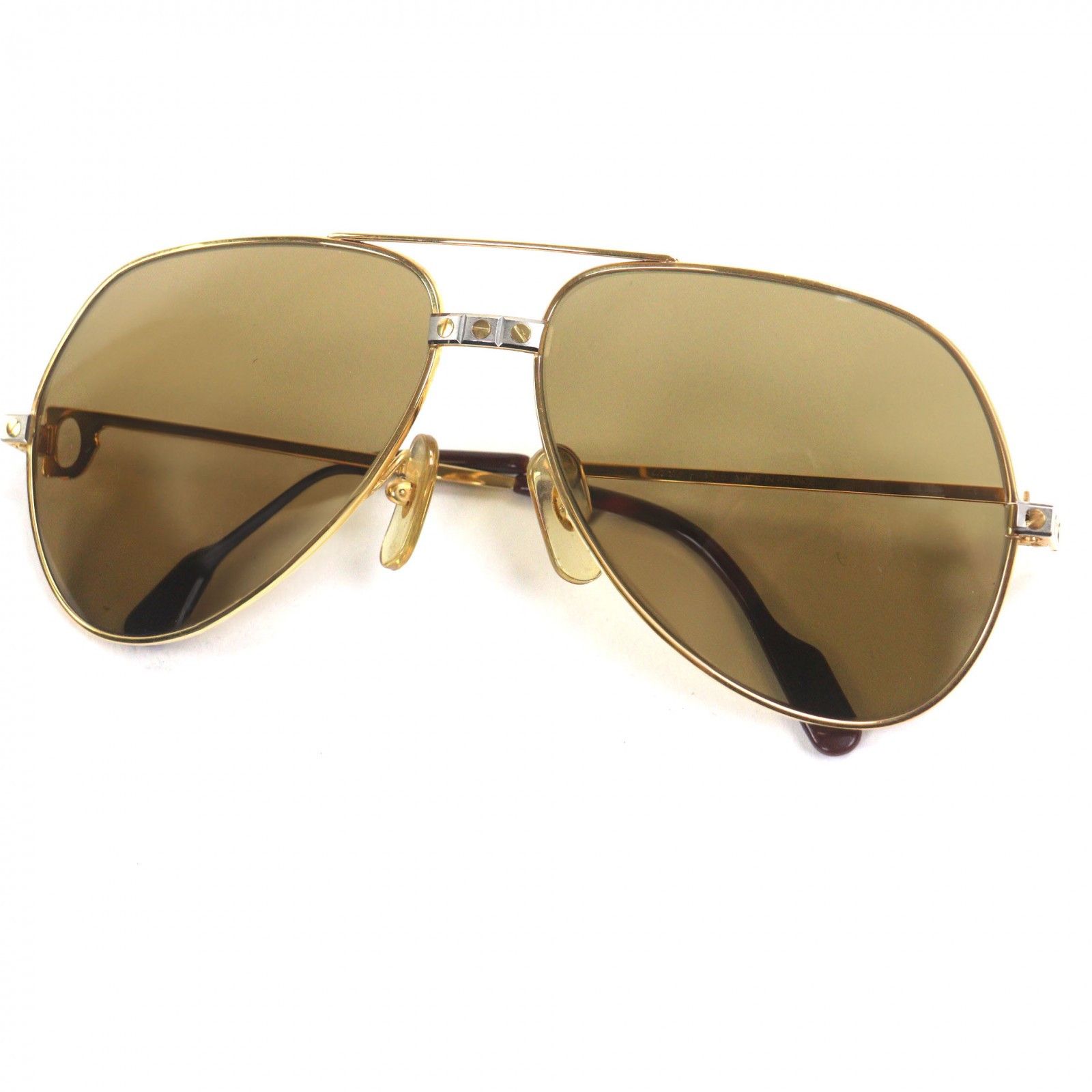Cartier Cartier Cartier Santos de Cartier Sunglasses Metal Sunglasses DUTY FREE for USA Size ONE SIZE - 1 Thumbnail