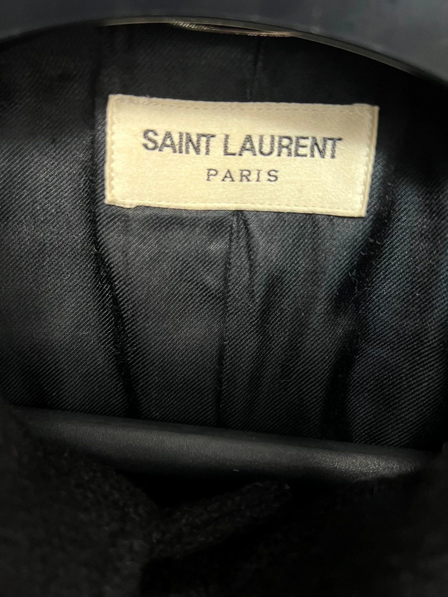 Saint Laurent Paris Saint Laurent leopard print patchwork wool baseball jacket Size L / US 10 / IT 46 - 4 Thumbnail