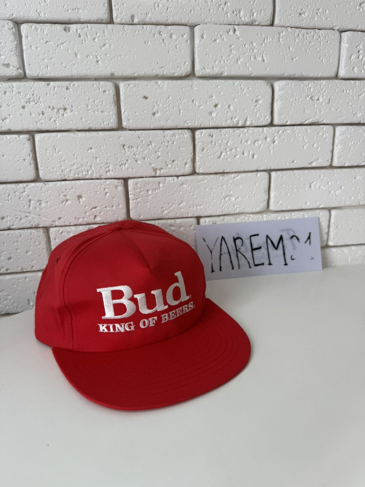 Vintage Bud King of Beers vintage cap hat Size ONE SIZE - 1 Thumbnail