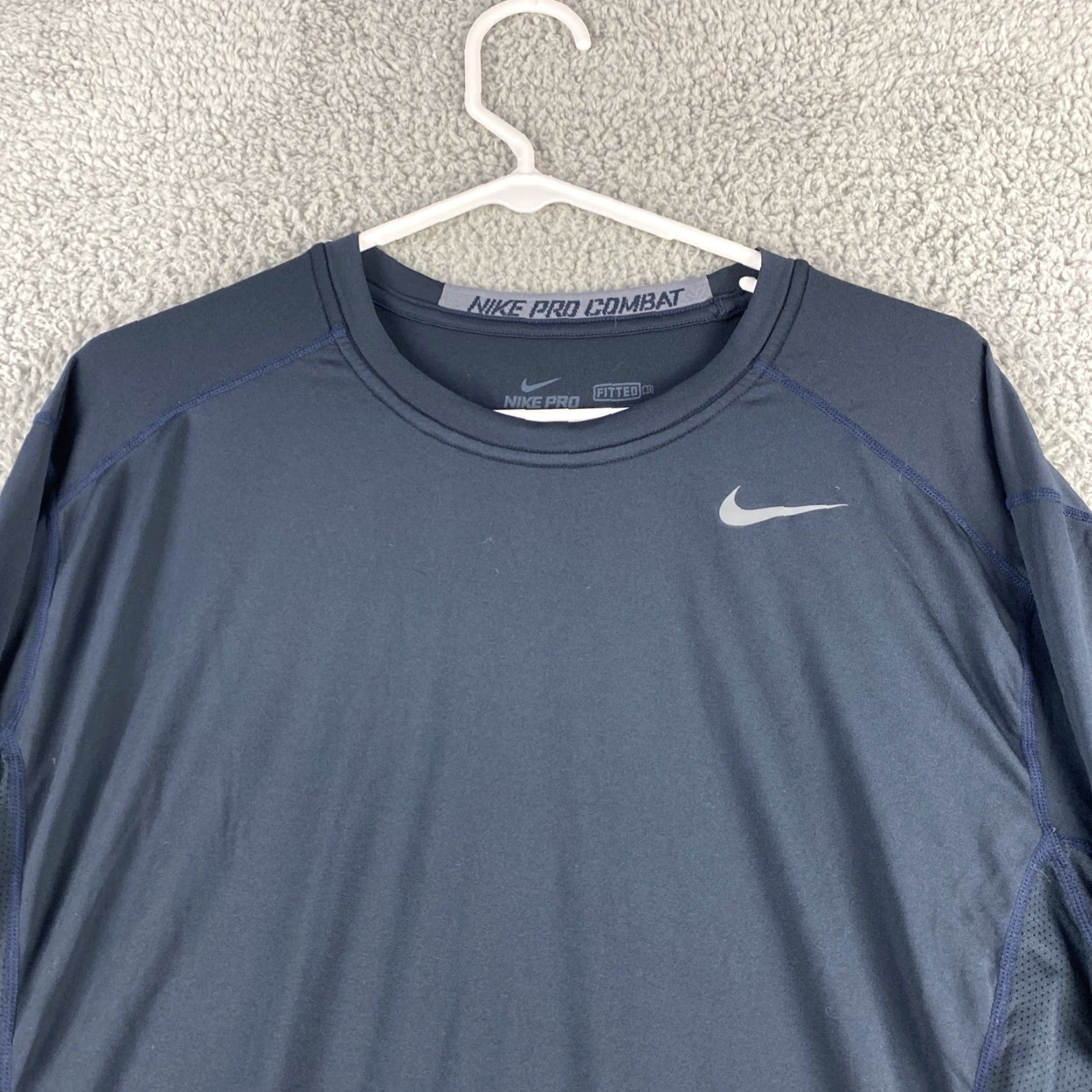 Nike Nike Pro Men's Shirt XL Black Dri-Fit Long Sleeve Active Stretch 43-33 Size US XL / EU 56 / 4 - 2 Thumbnail