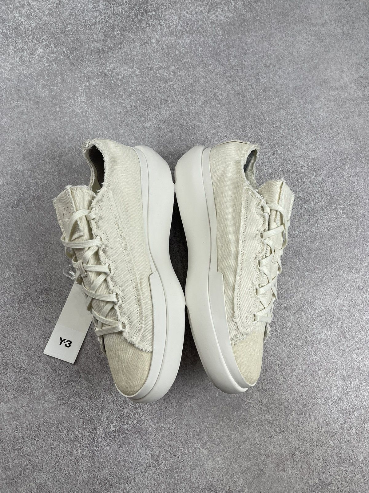 Y-3 Adidas Y-3 Yohji Yamamoto Nizza Low Beige Sneakers Size US 10.5 / EU 43-44 - 7 Thumbnail
