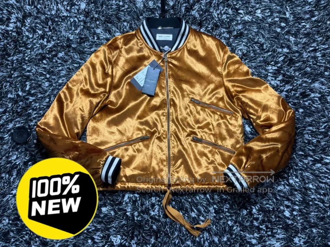 Yves Saint Laurent saint laurent velvet cotton bomber jacket. Size US M / EU 48-50 / 2 - 1 Thumbnail