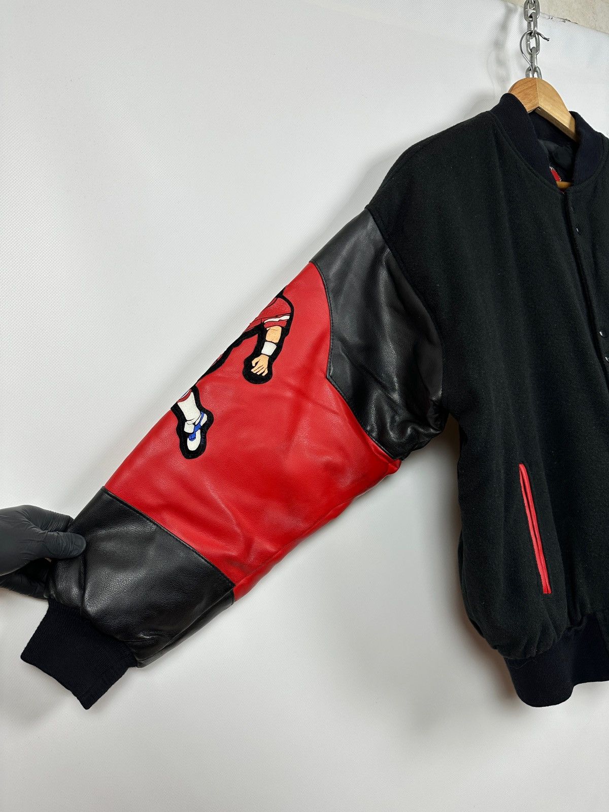 NFL 90s Vintage Super Bowl USA Zip It Varsity Bomber Jacket Size US L / EU 52-54 / 3 - 14 Thumbnail