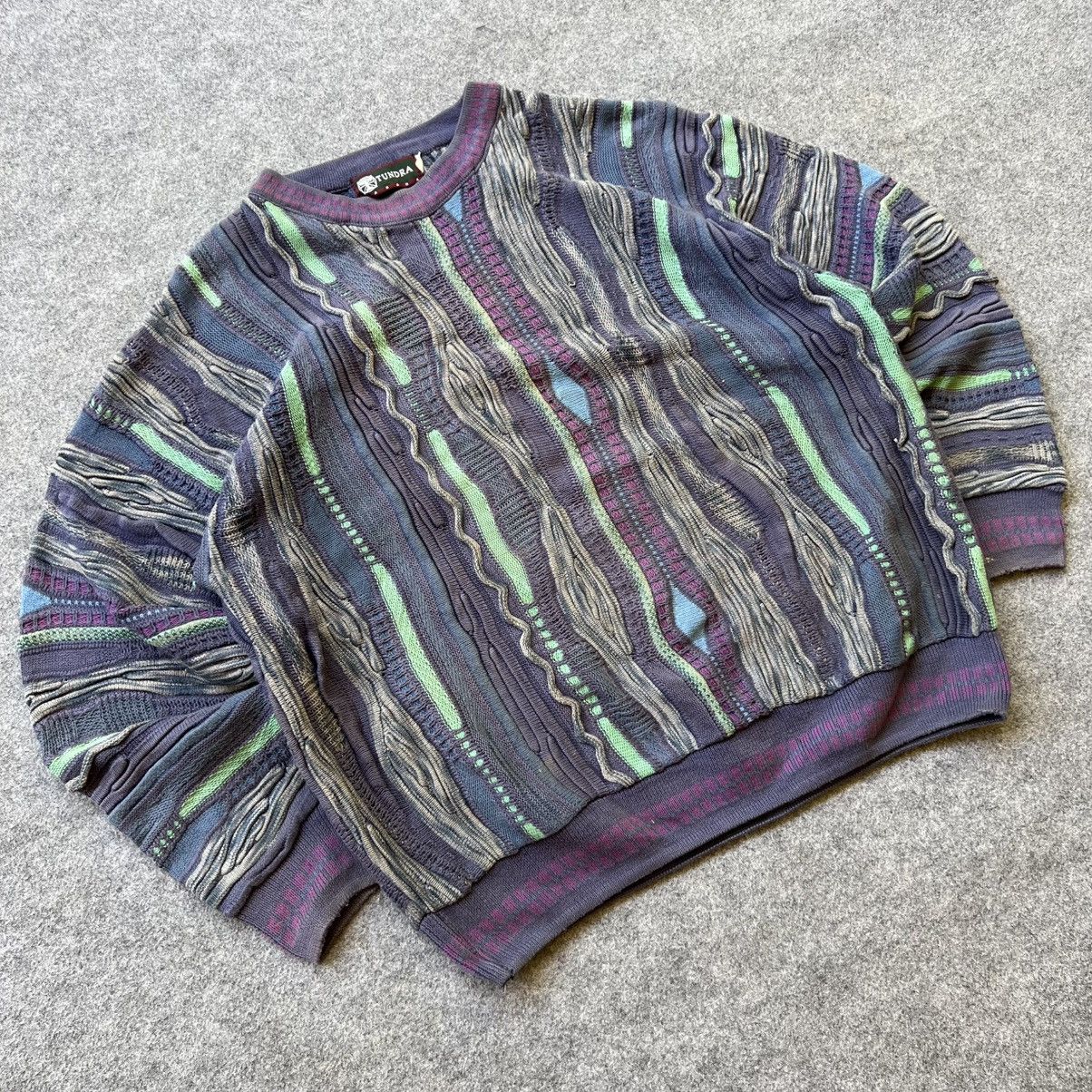 Coogi × Tundra Canada × Vintage COOGI style 3D Cable Knitwear TUNDRA Sweater Size US XL / EU 56 / 4 - 2 Thumbnail