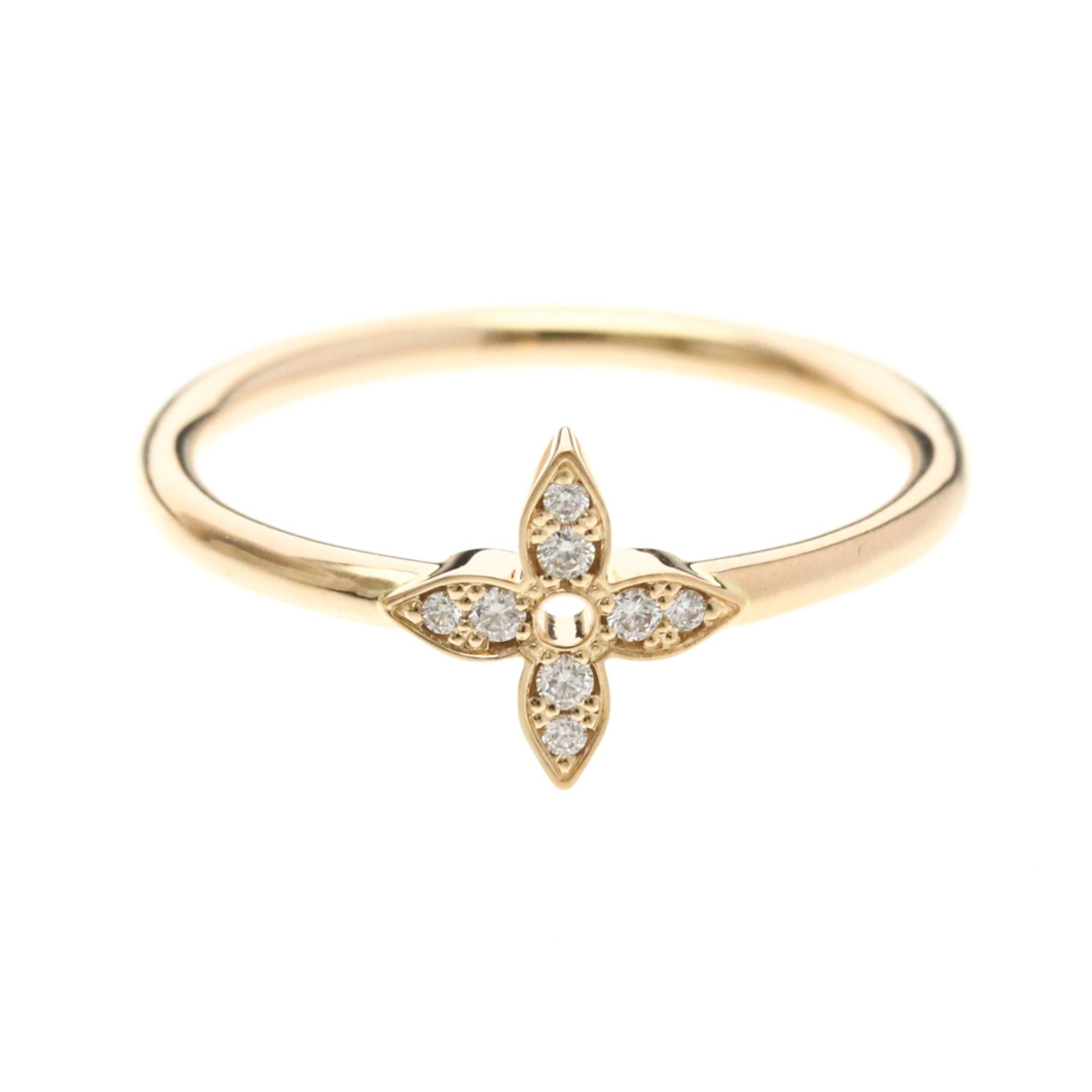 Louis Vuitton Louis Vuitton Ring Idylle Blossom Q0Q50A Pink Gold (18K) Fashion Diamond Band Ring Pink Gold Size ONE SIZE - 1 Thumbnail