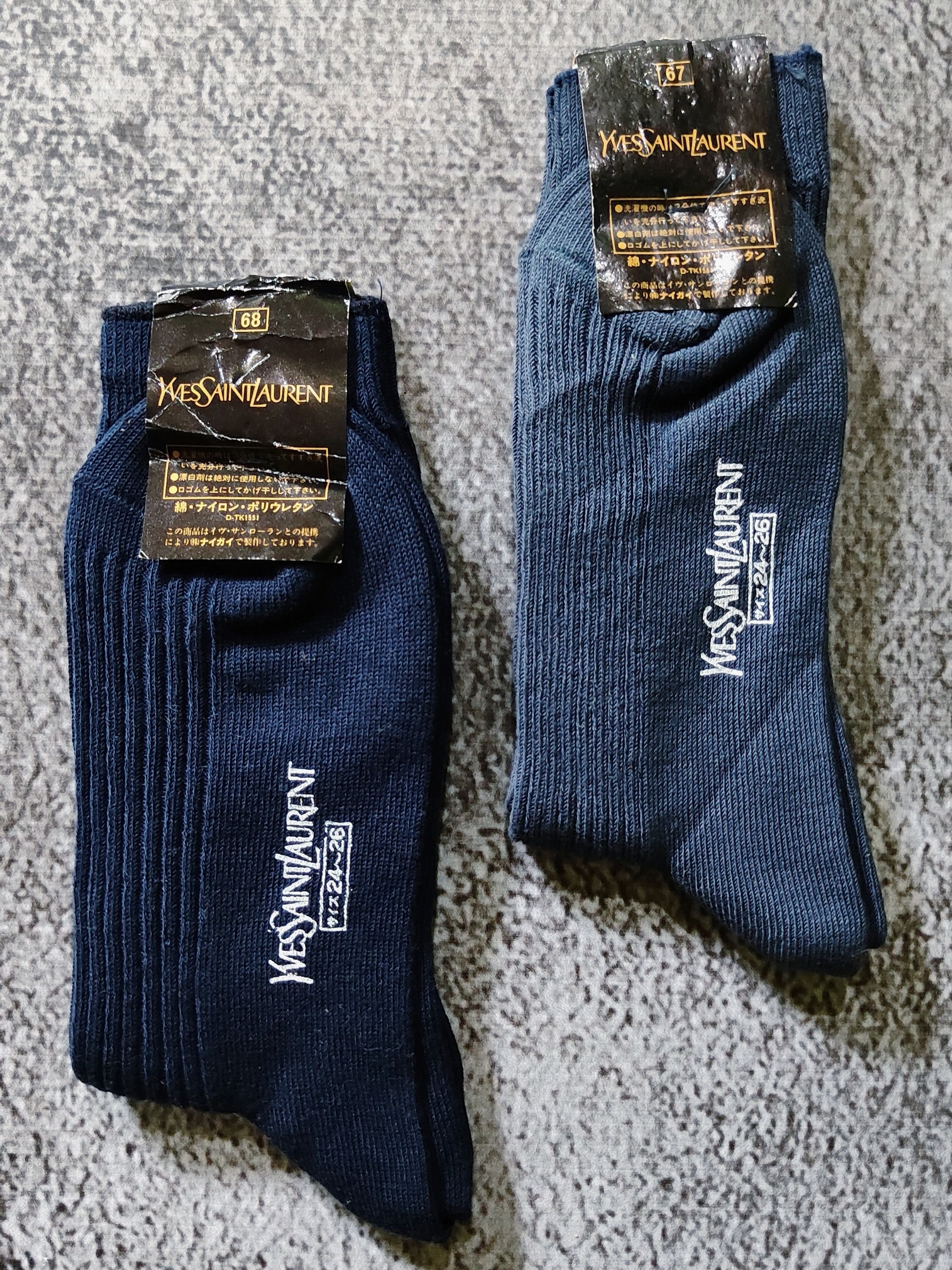 Bundle Vintage Yves Saint Laurent Socks Pair