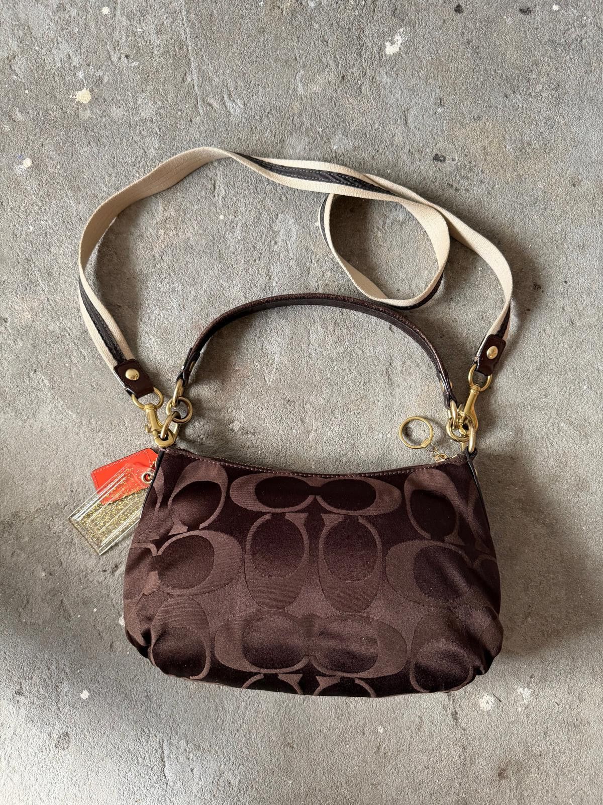 Coach Coach 2Way Poppy Shoulder Bag Brown/Gold Size ONE SIZE - 5 Thumbnail