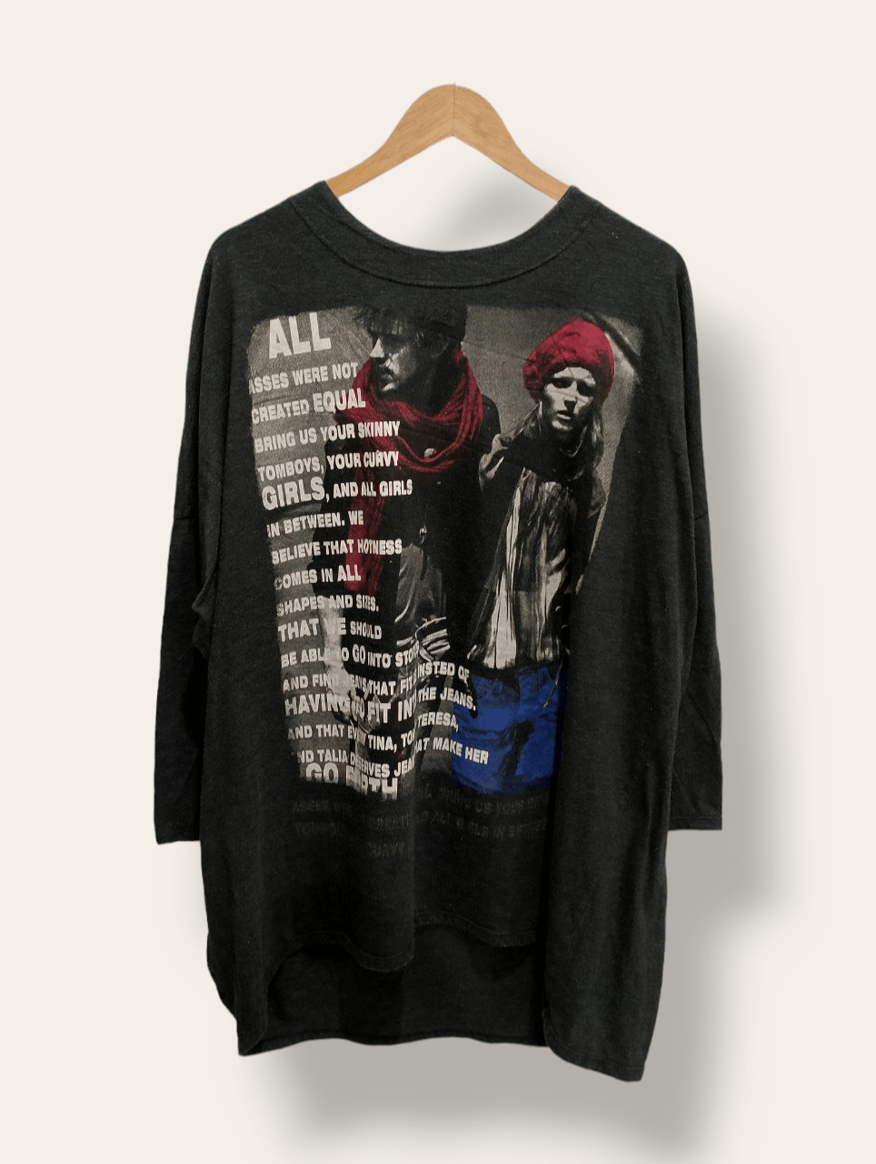 Hysteric Glamour Vintage Japan Street Big Graphic Oversize Quarter Tee Size US XXL / EU 58 / 5 - 1 Thumbnail