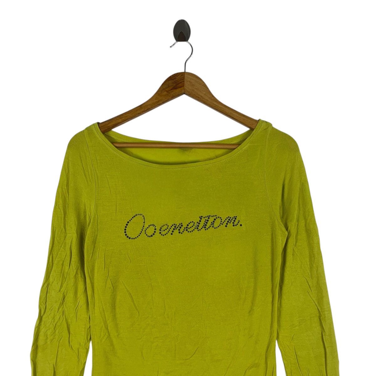 Benetton BENETTON ITALY STILE Collection Sequined Tee Shirt Top Size XXS / US 00 / IT 34 - 2 Thumbnail